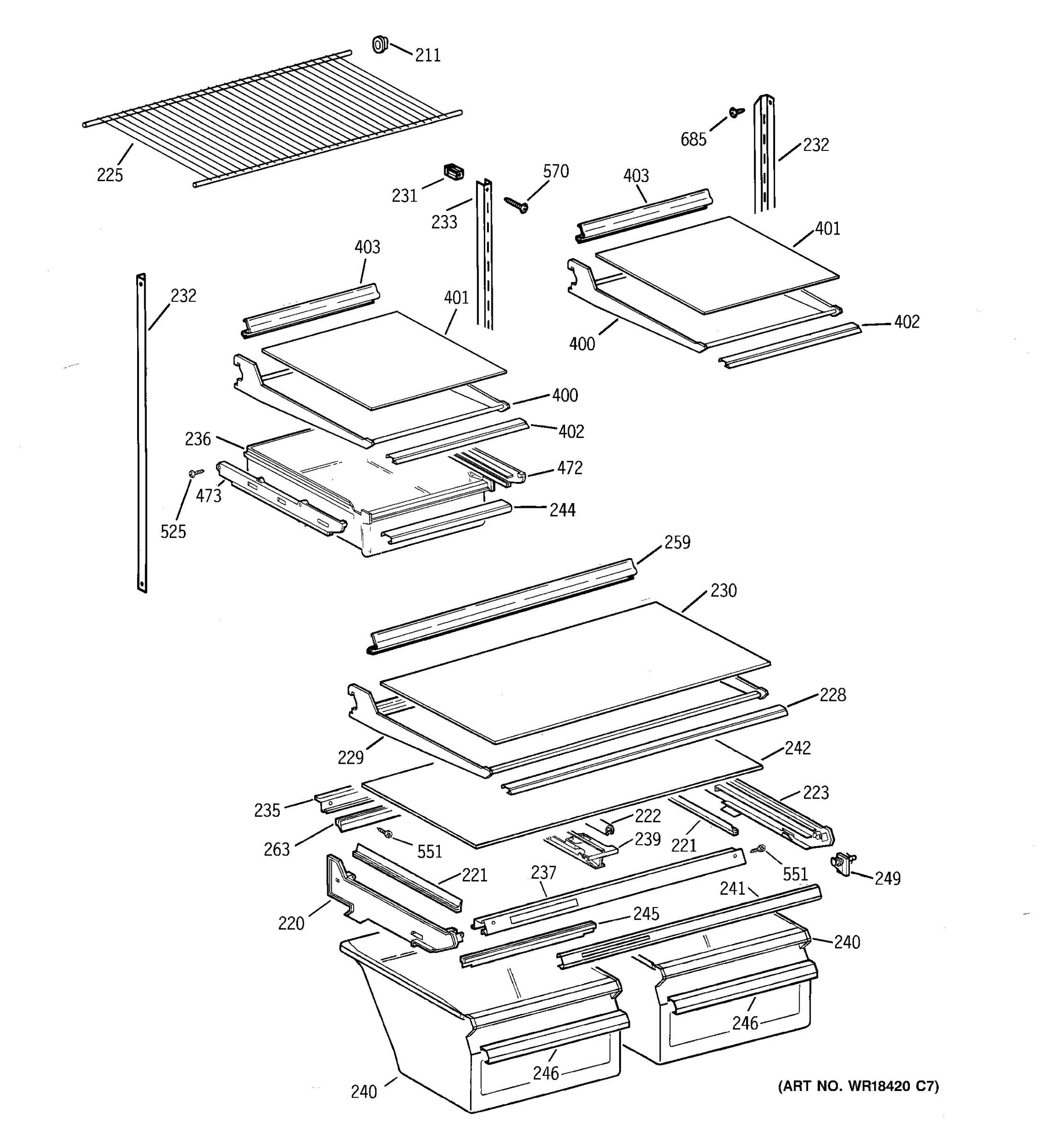 SHELF PARTS