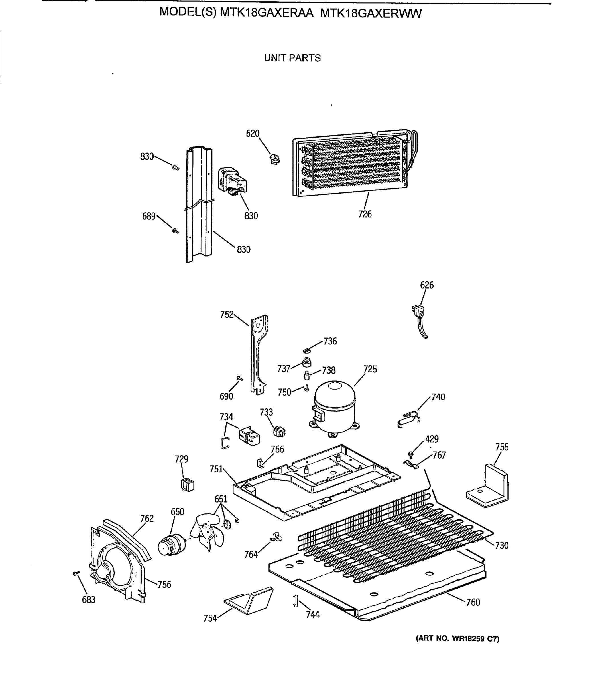 UNIT PARTS