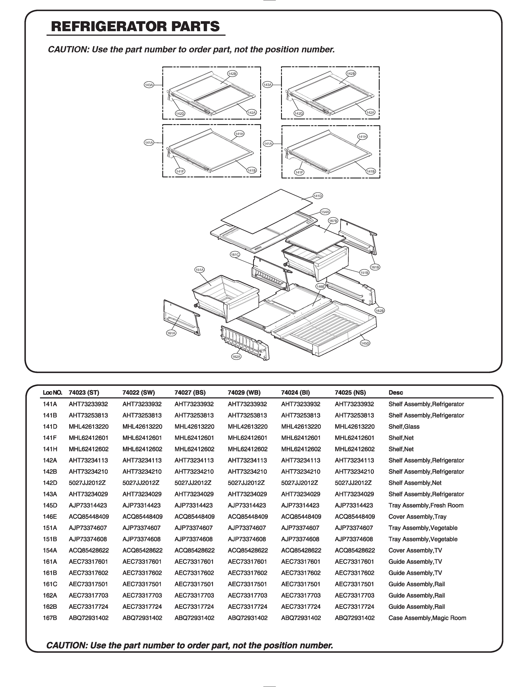 REFRIGERATOR PARTS