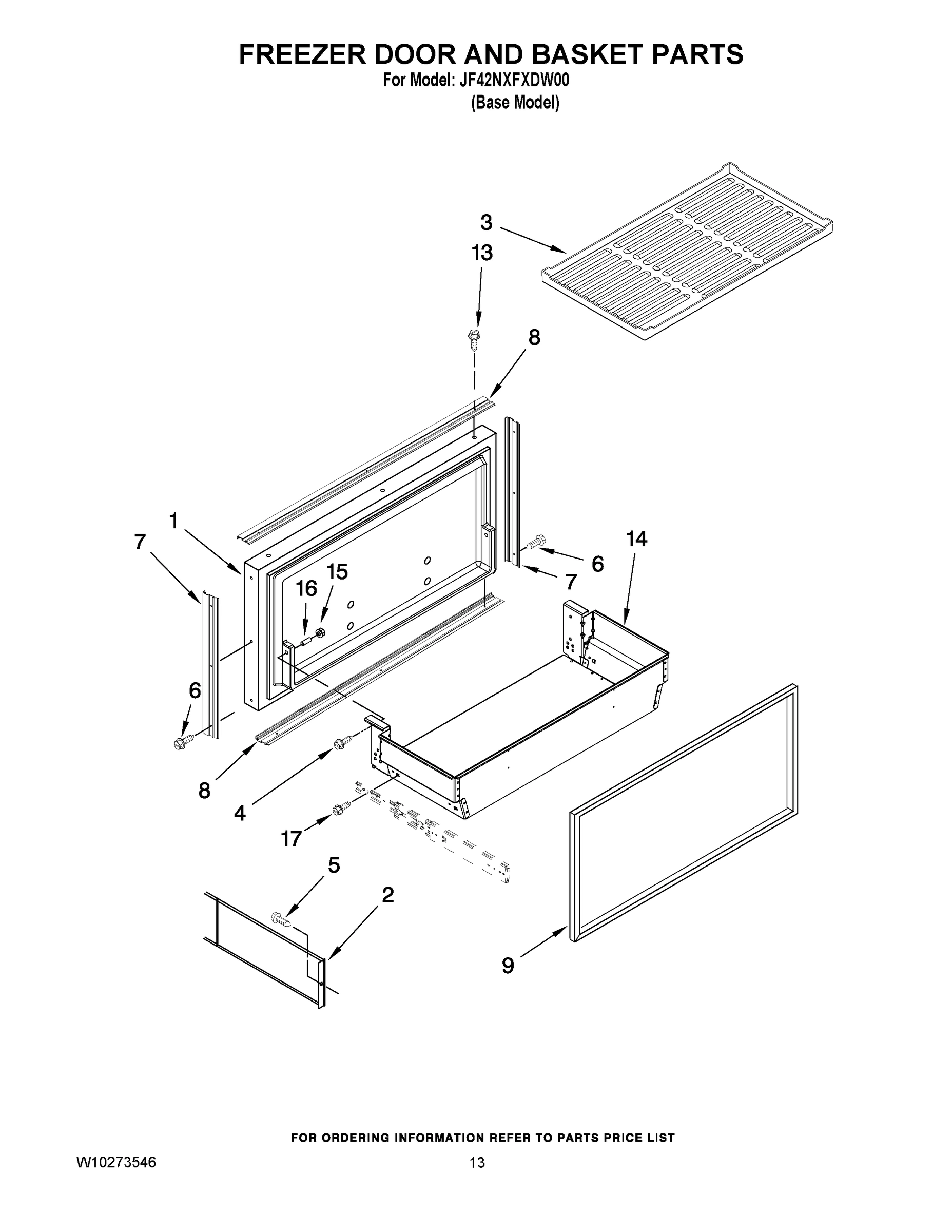 08 - FREEZER DOOR AND BASKET PARTS