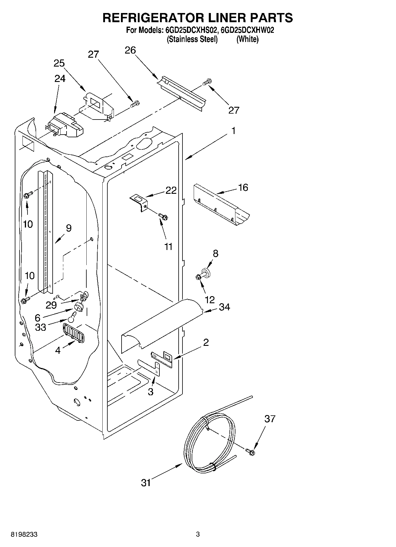 02 - REFRIGERATOR LINER