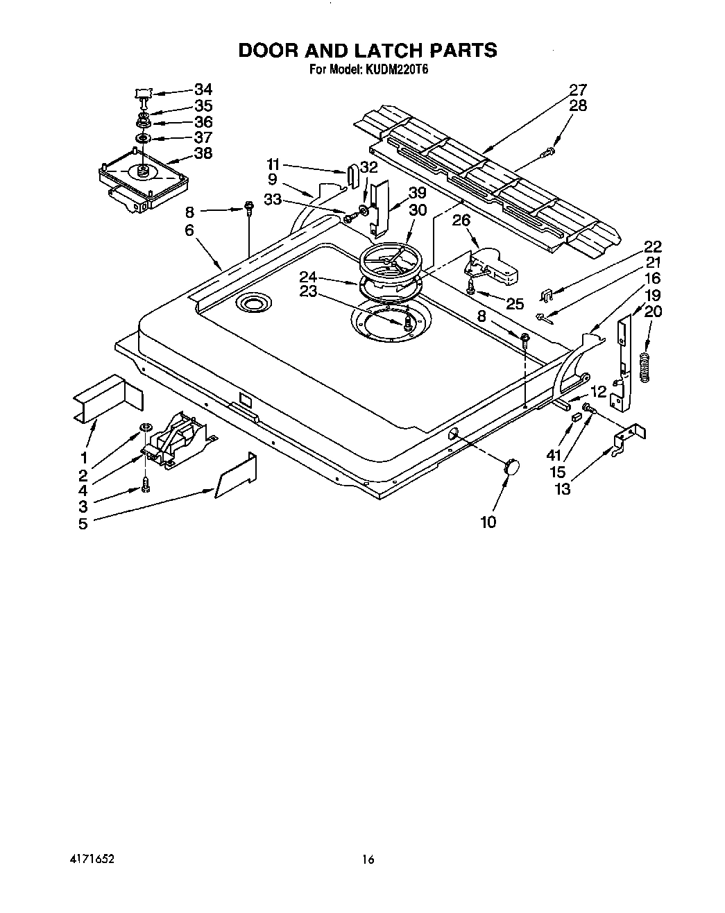13 - DOOR AND LATCH