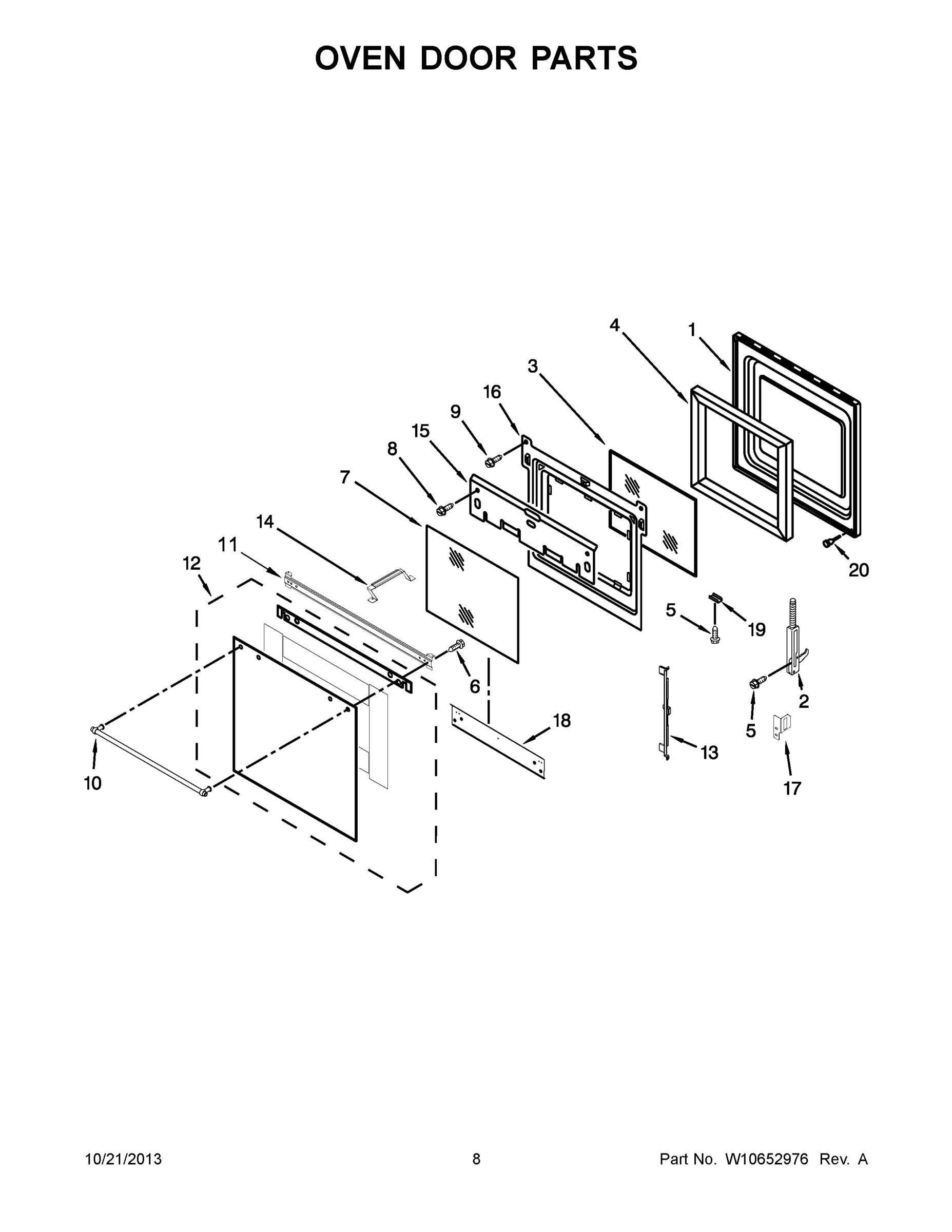 05 - OVEN DOOR PARTS