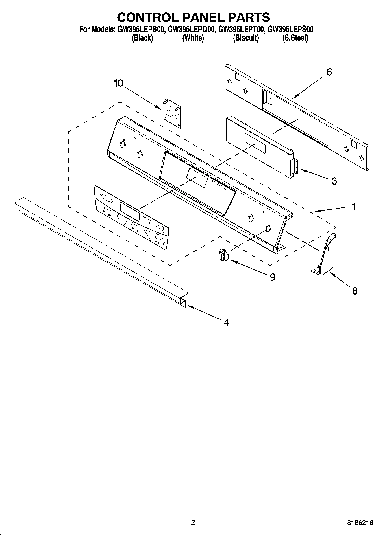 02 - CONTROL PANEL PARTS