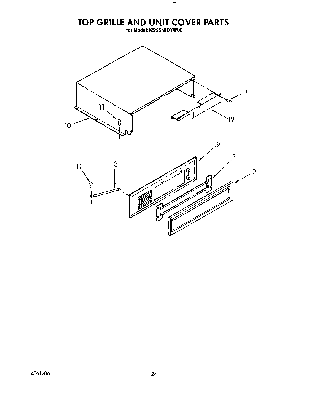 18 - TOP GRILLE AND UNIT COVER