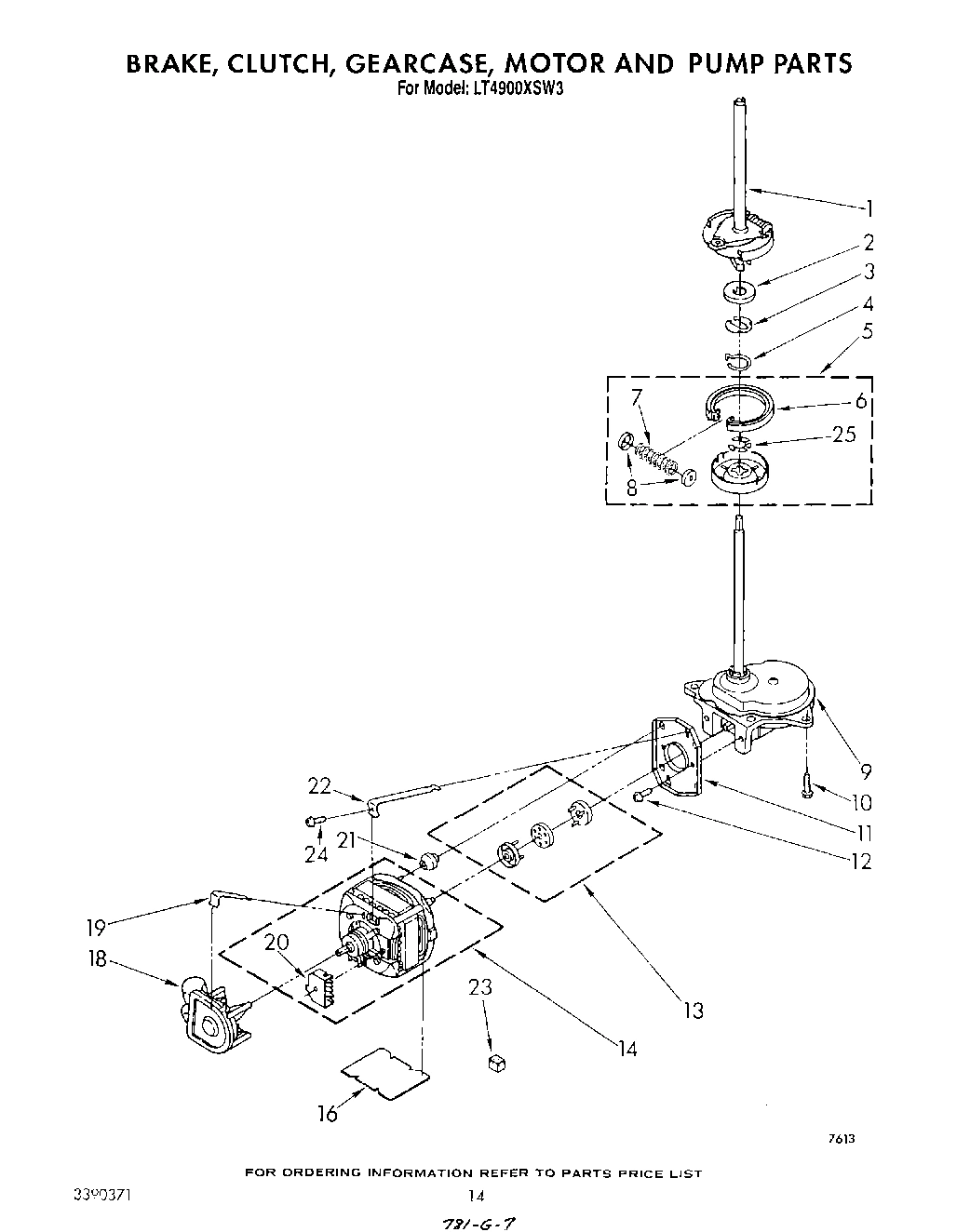11 - BRAKE, CLUTCH, GEARCASE, MOTOR AND PUMP