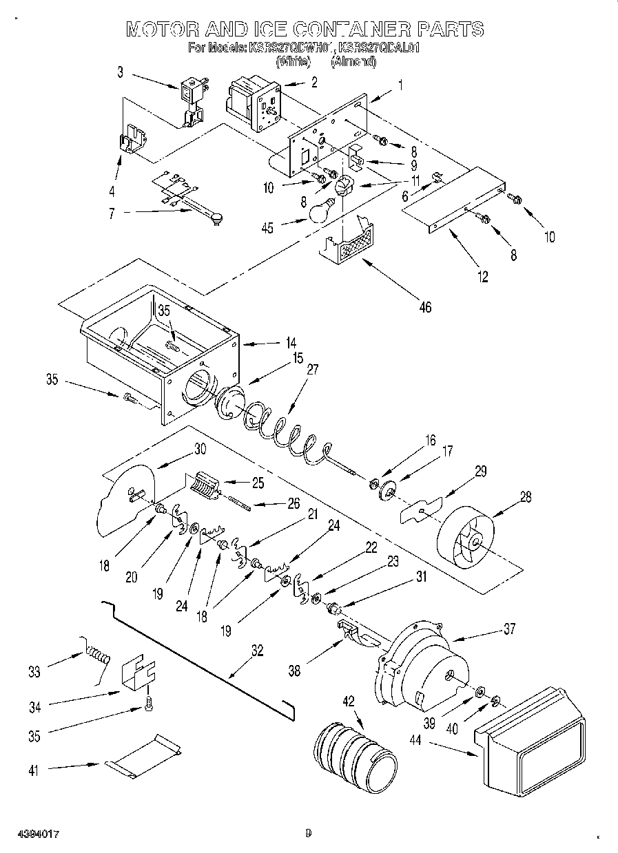 06 - MOTOR AND ICE CONTAINER