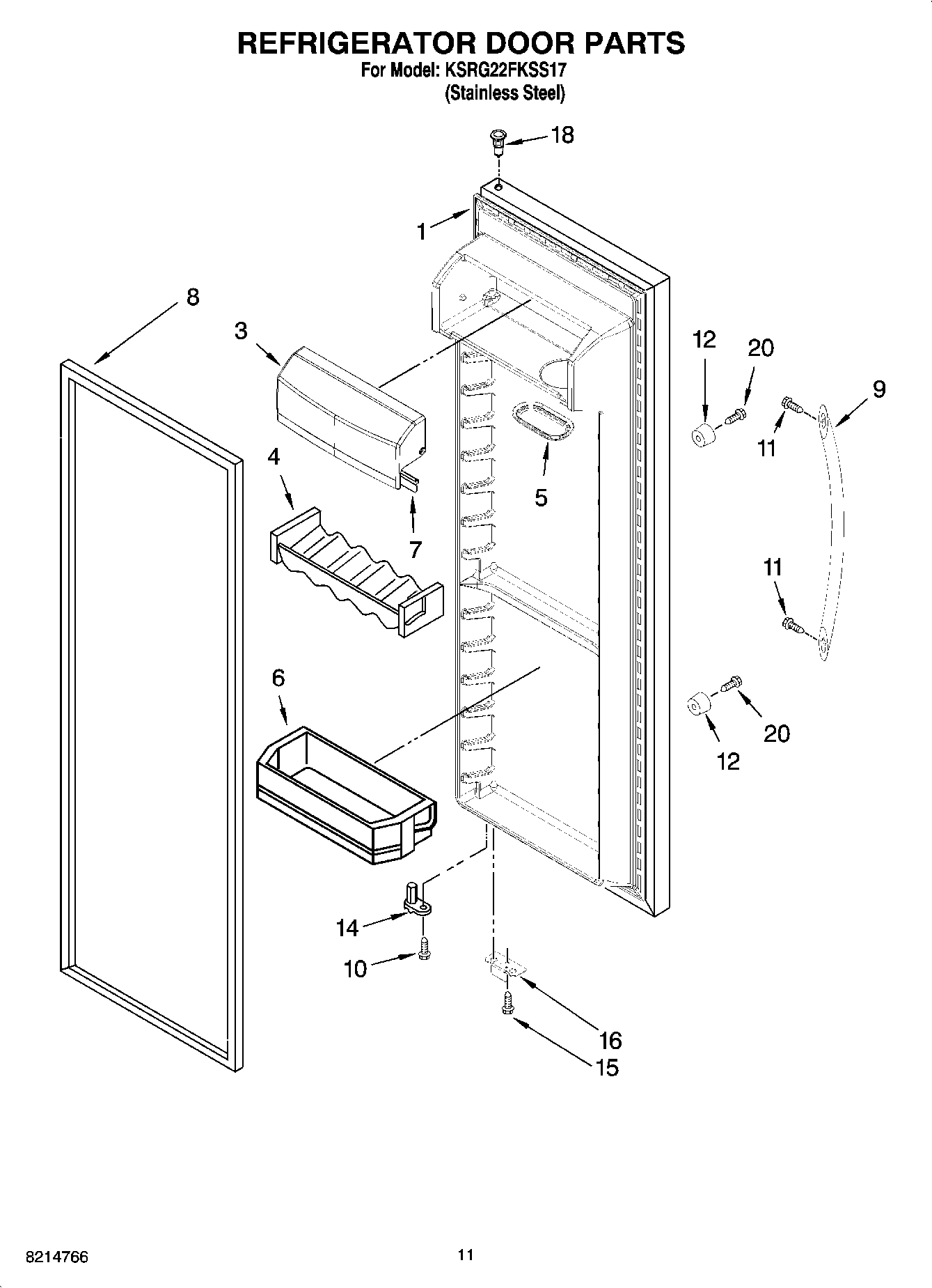 07 - REFRIGERATOR DOOR PARTS