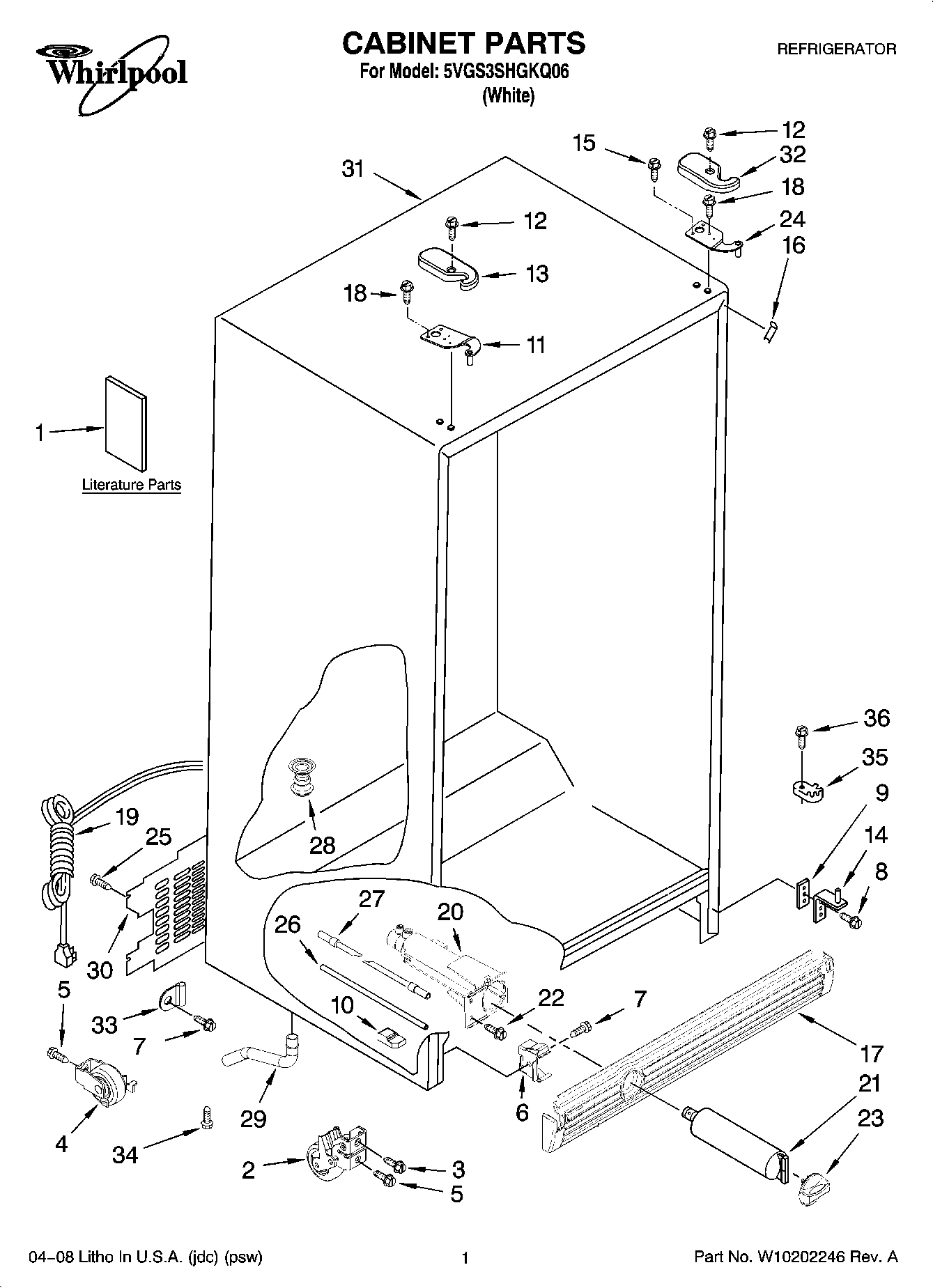 01 - CABINET PARTS