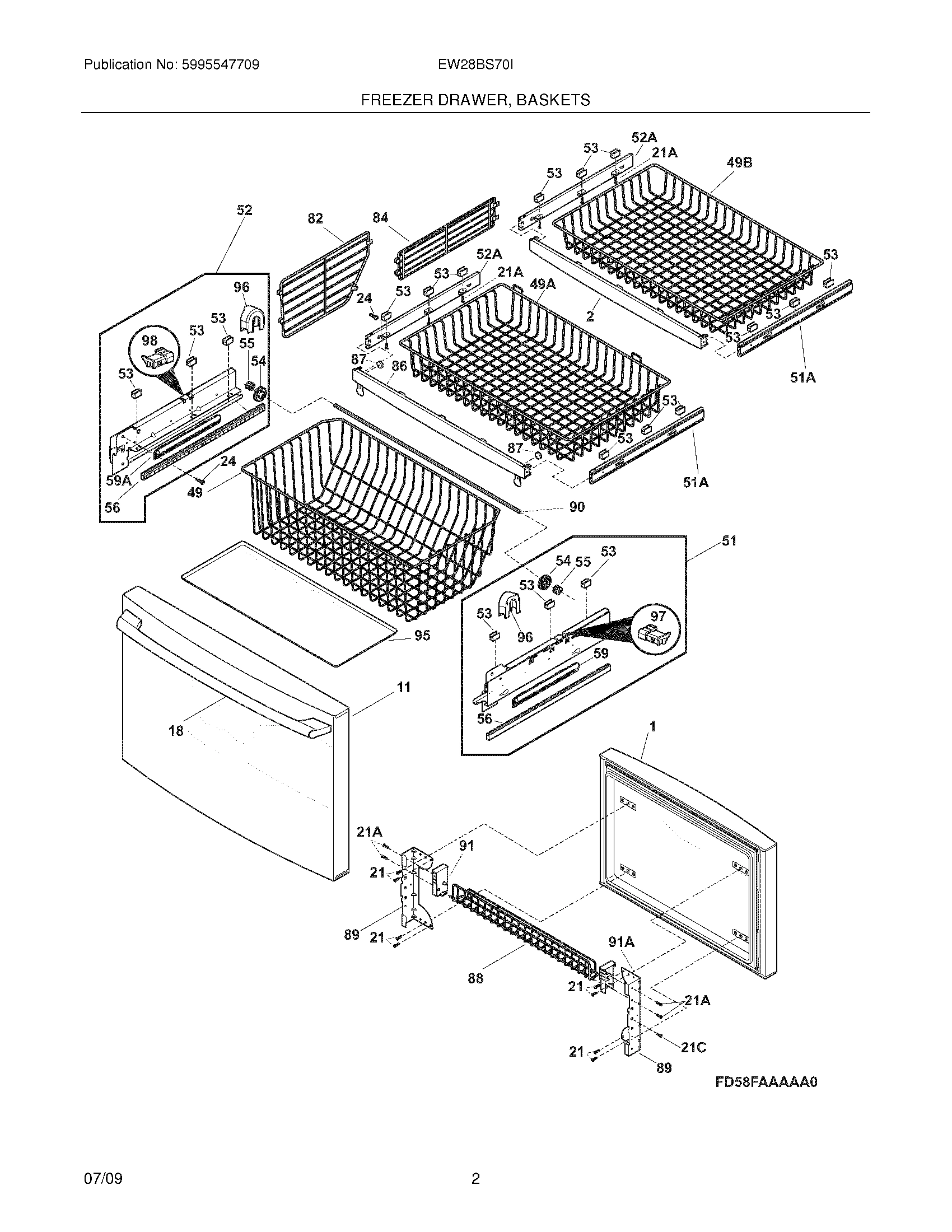 03 - FREEZER DRAWER,BASKETS