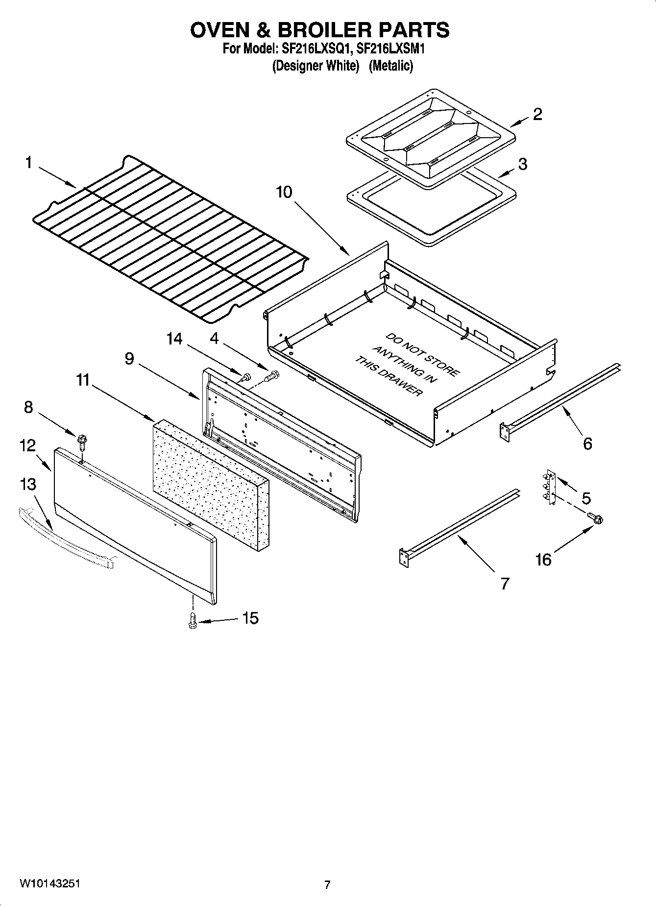 05 - OVEN & BROILER PARTS