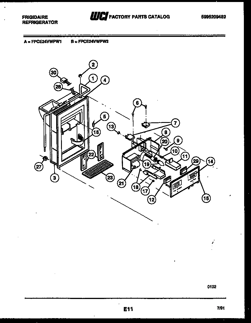 07 - ICE DOOR, DISPENSER AND WATER TANKS