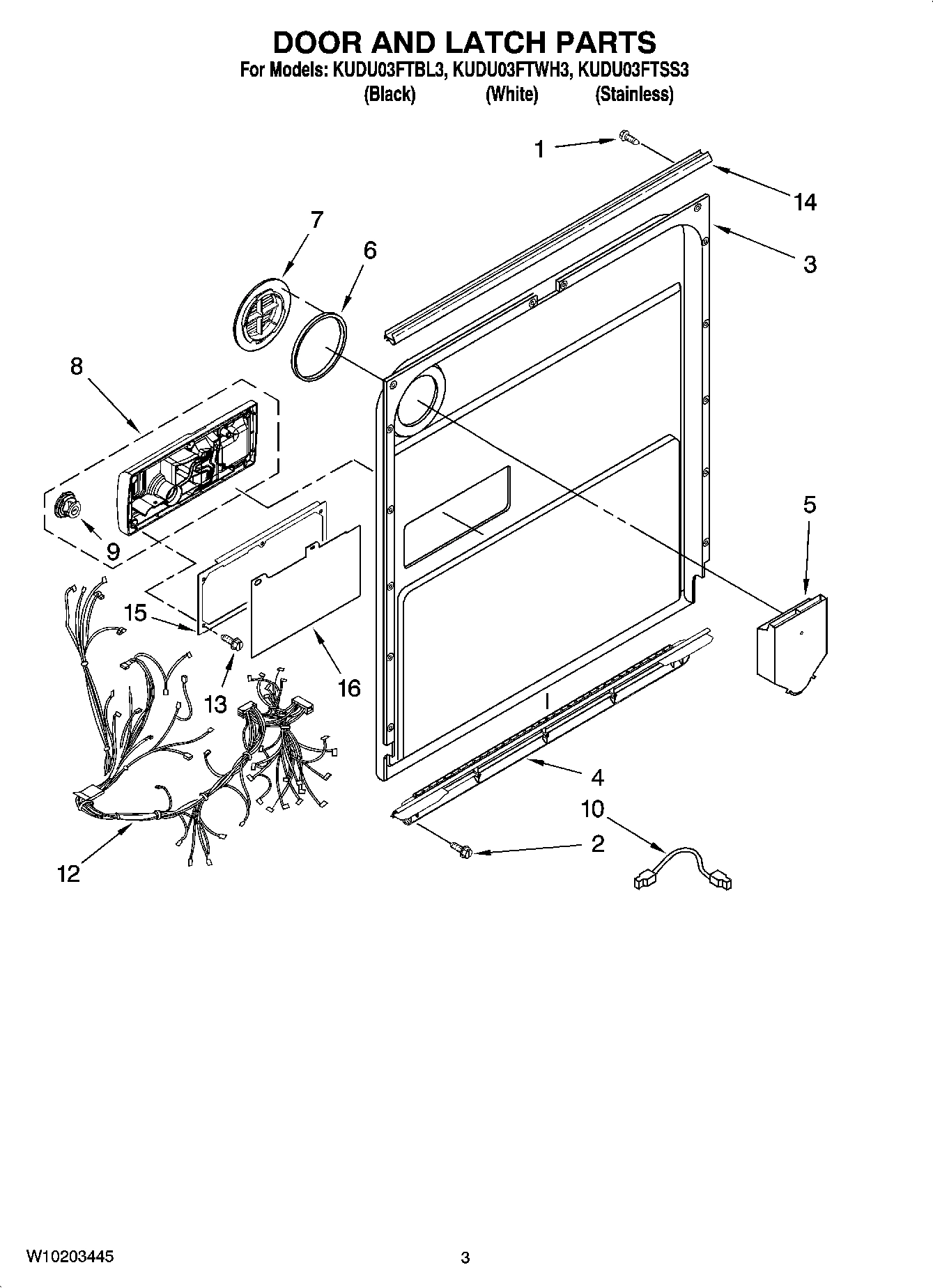 03 - DOOR AND LATCH PARTS