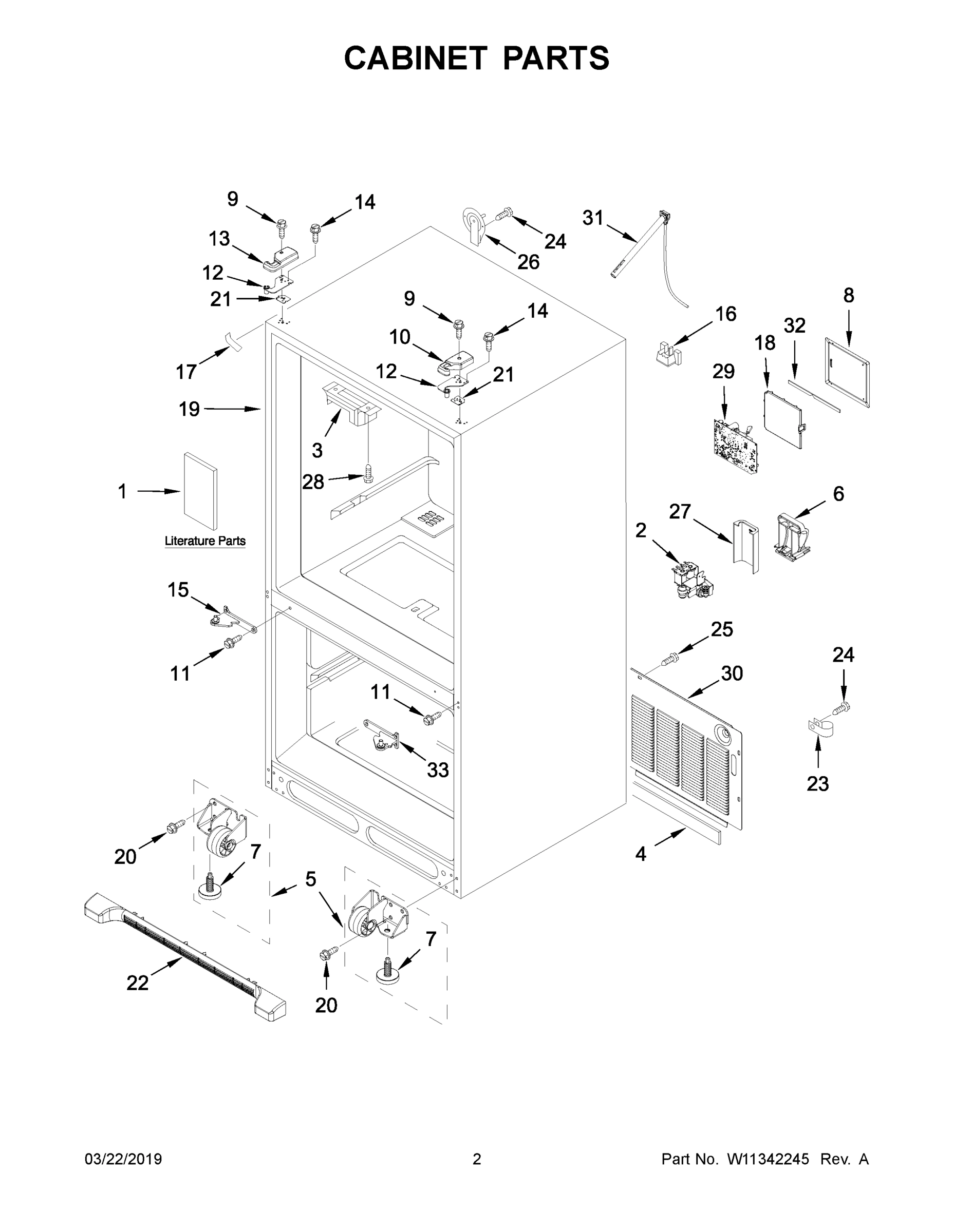 02 - CABINET PARTS