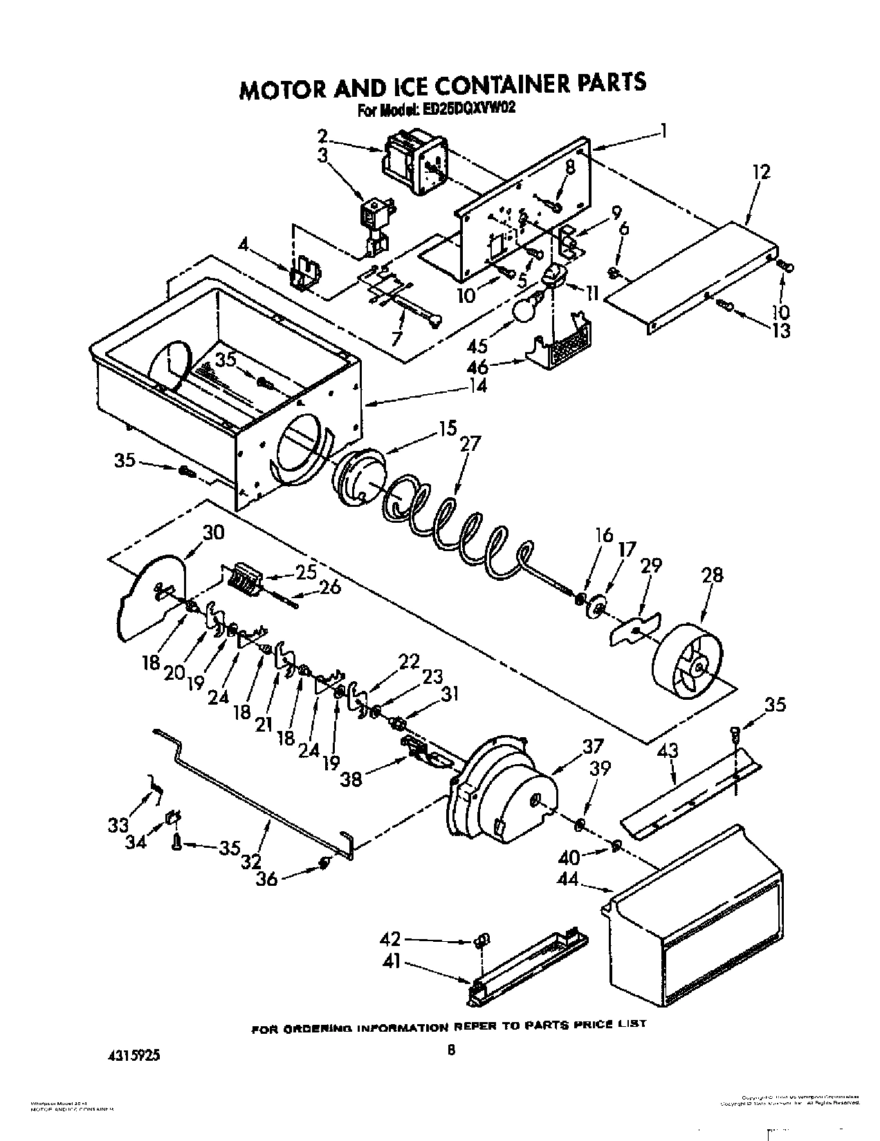 06 - MOTOR AND ICE CONTAINER