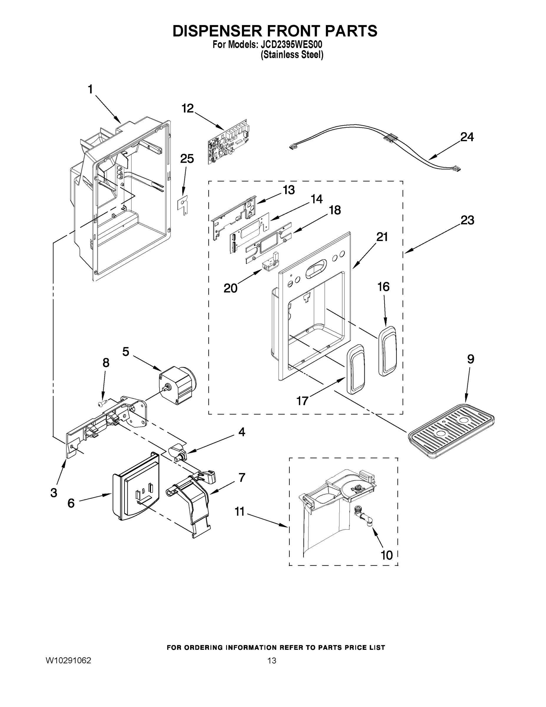 08 - DISPENSER FRONT PARTS