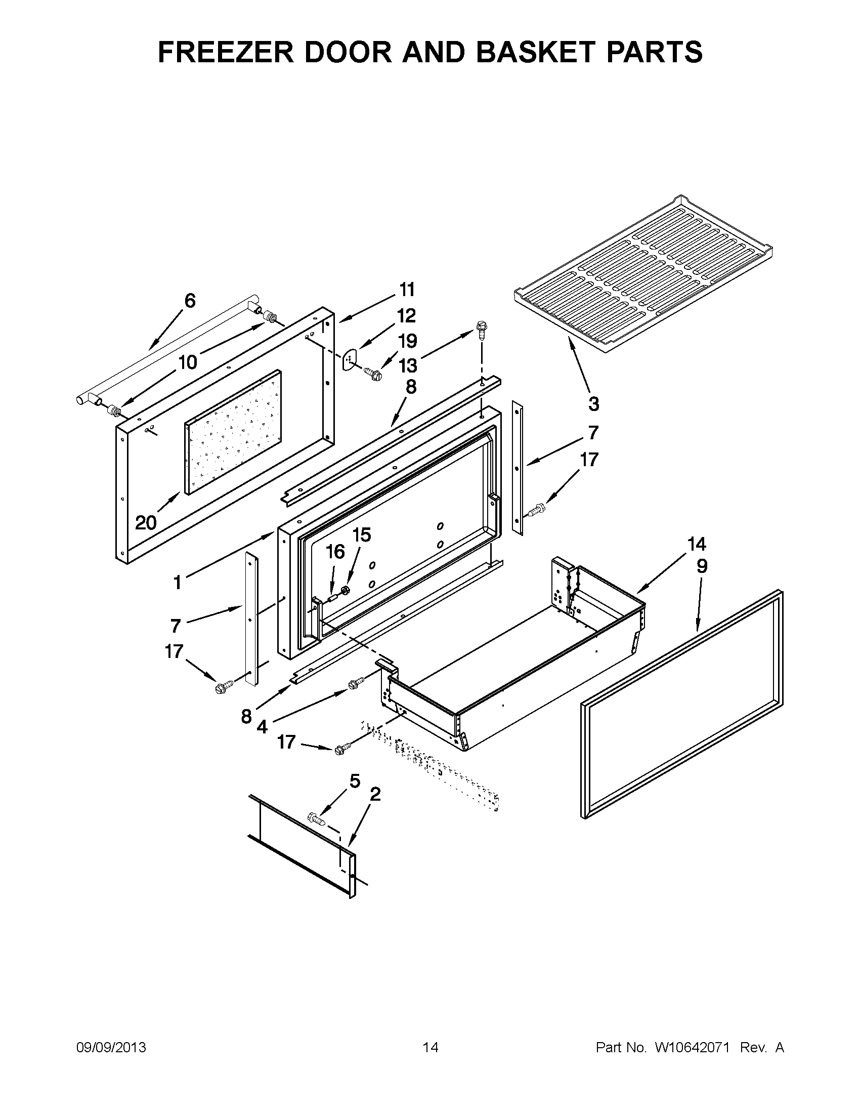 08 - FREEZER DOOR AND BASKET PARTS