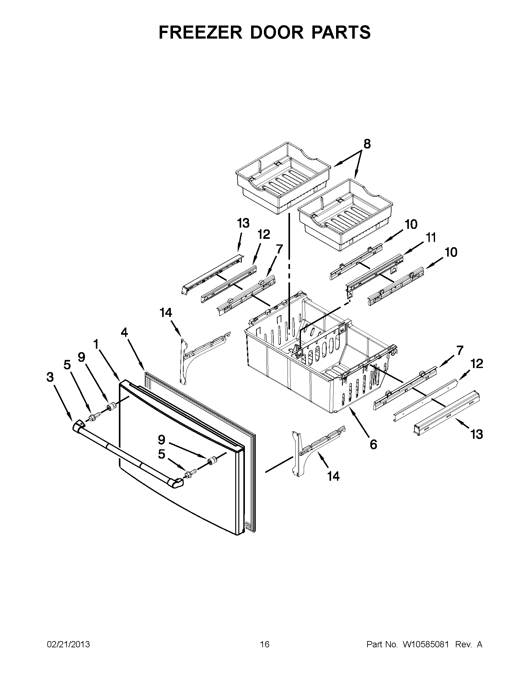 08 - FREEZER DOOR PARTS