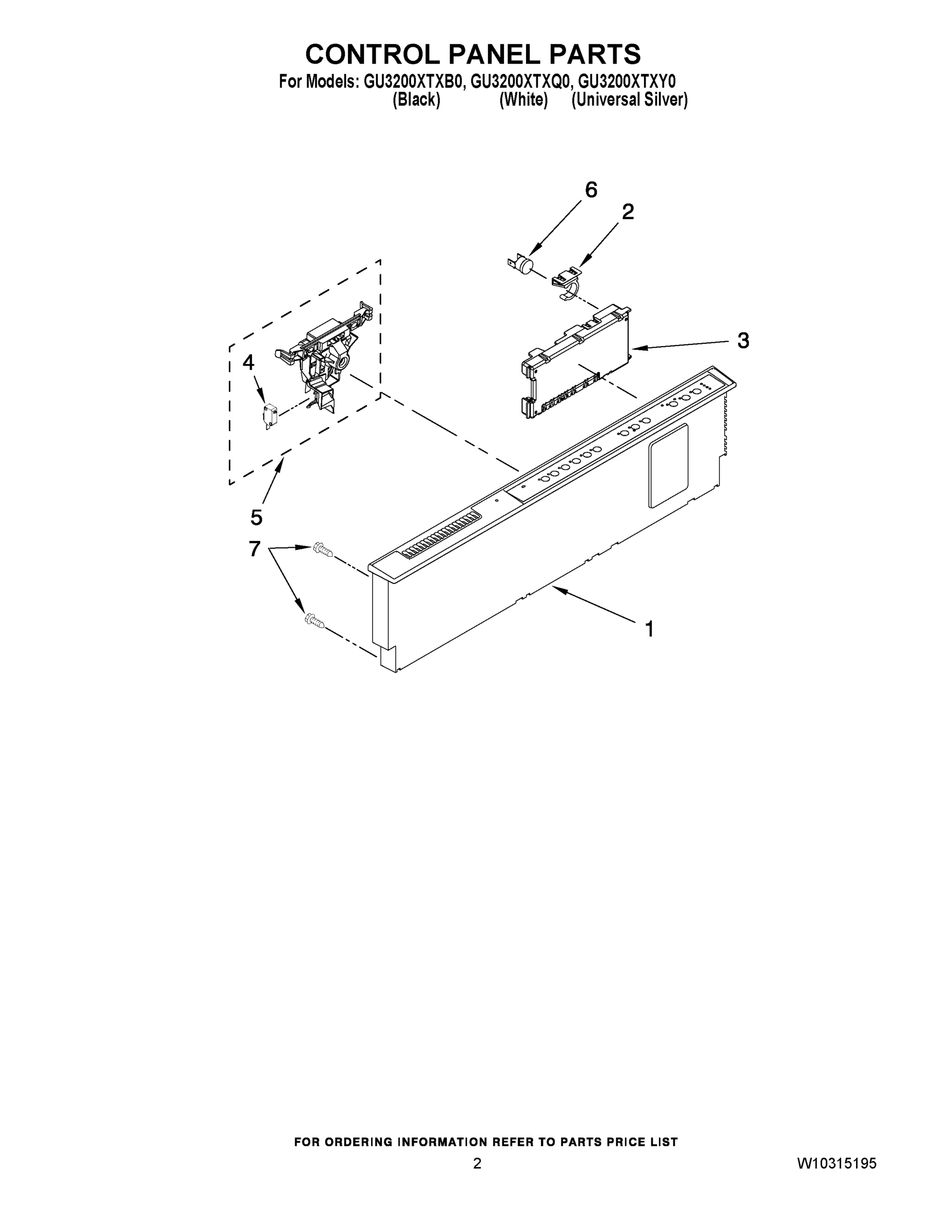 02 - CONTROL PANEL PARTS