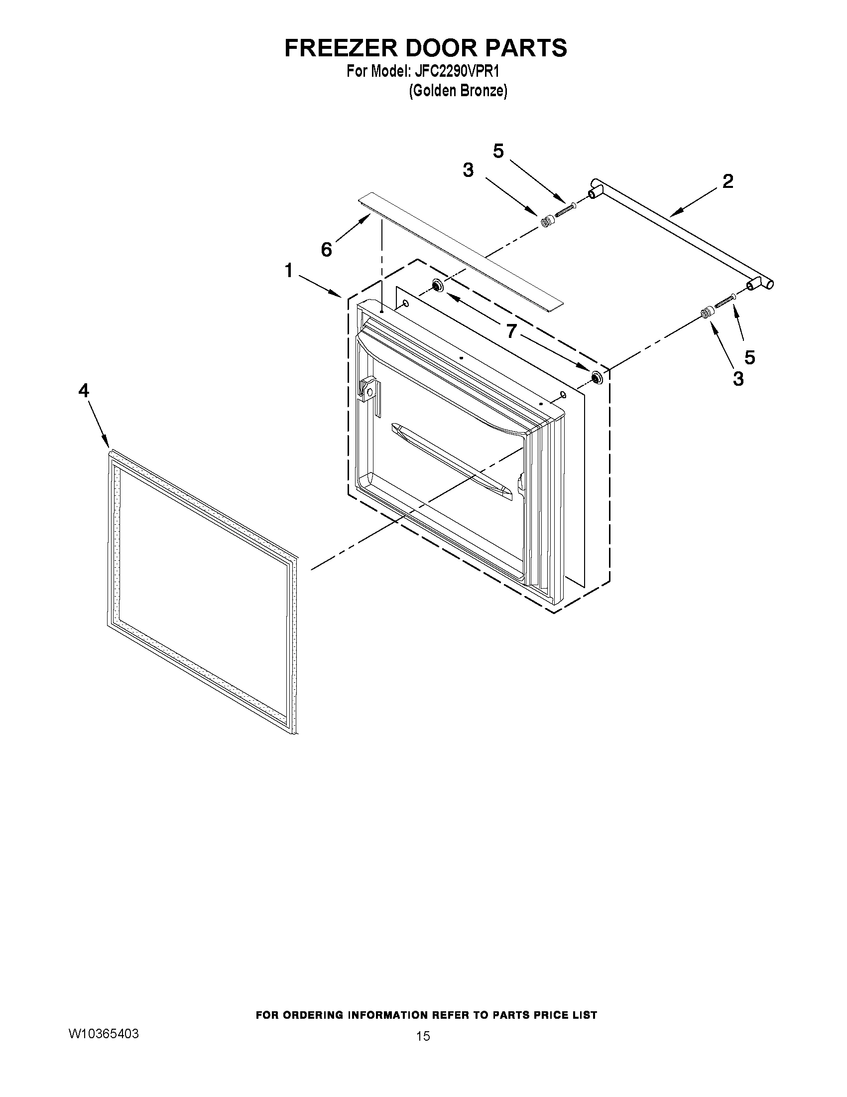08 - FREEZER DOOR PARTS