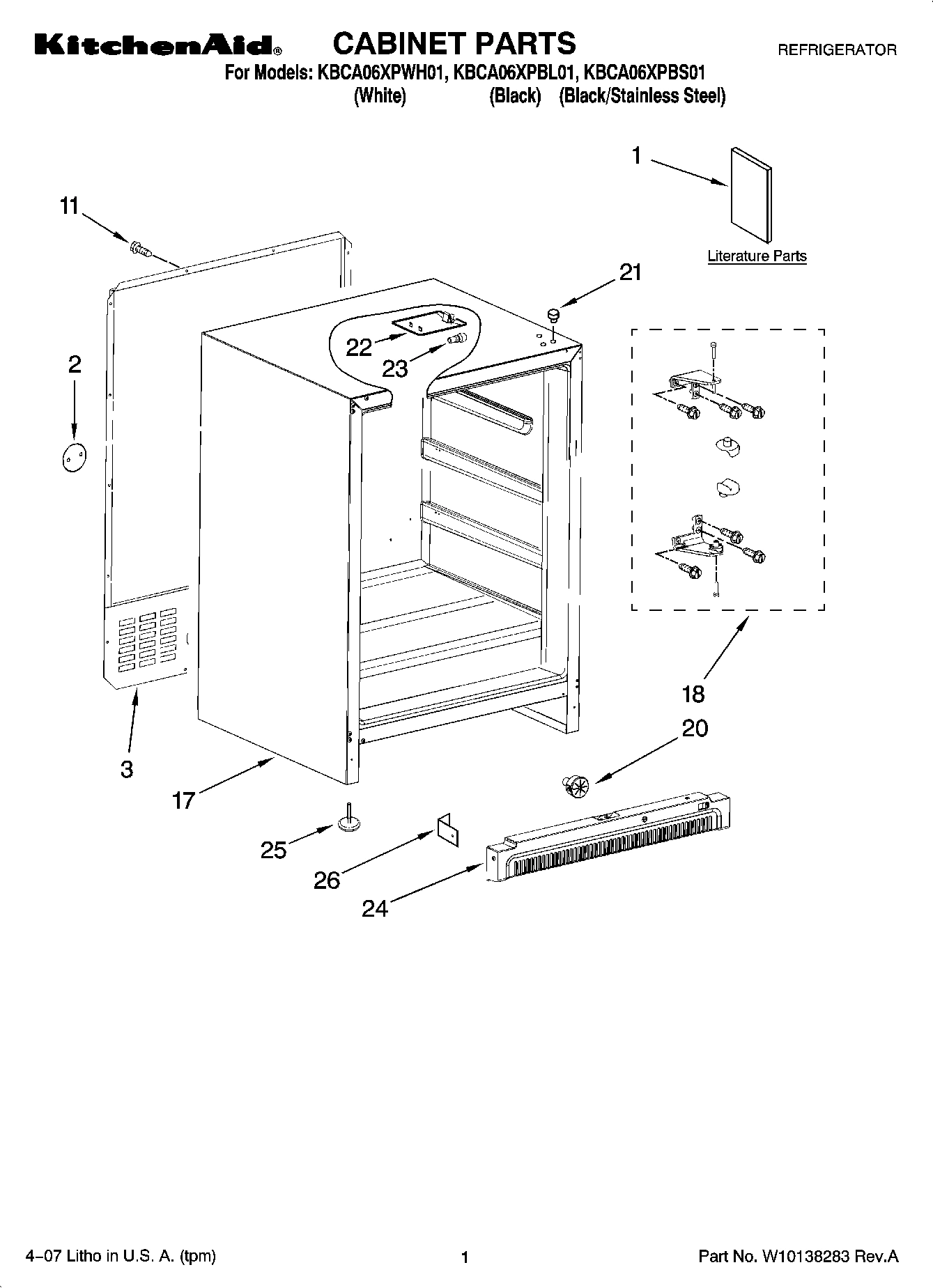 01 - CABINET PARTS