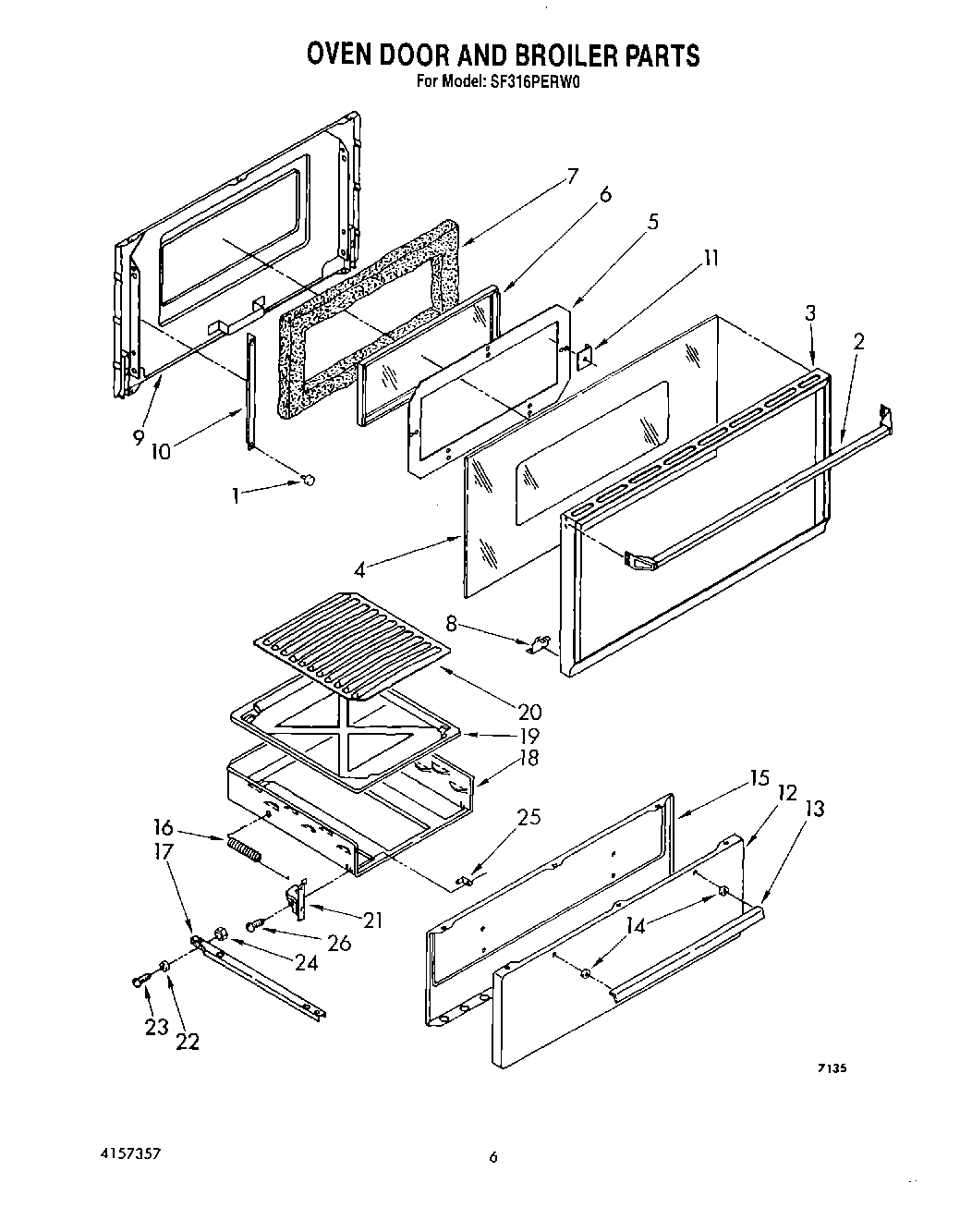 05 - OVEN DOOR AND BROILER