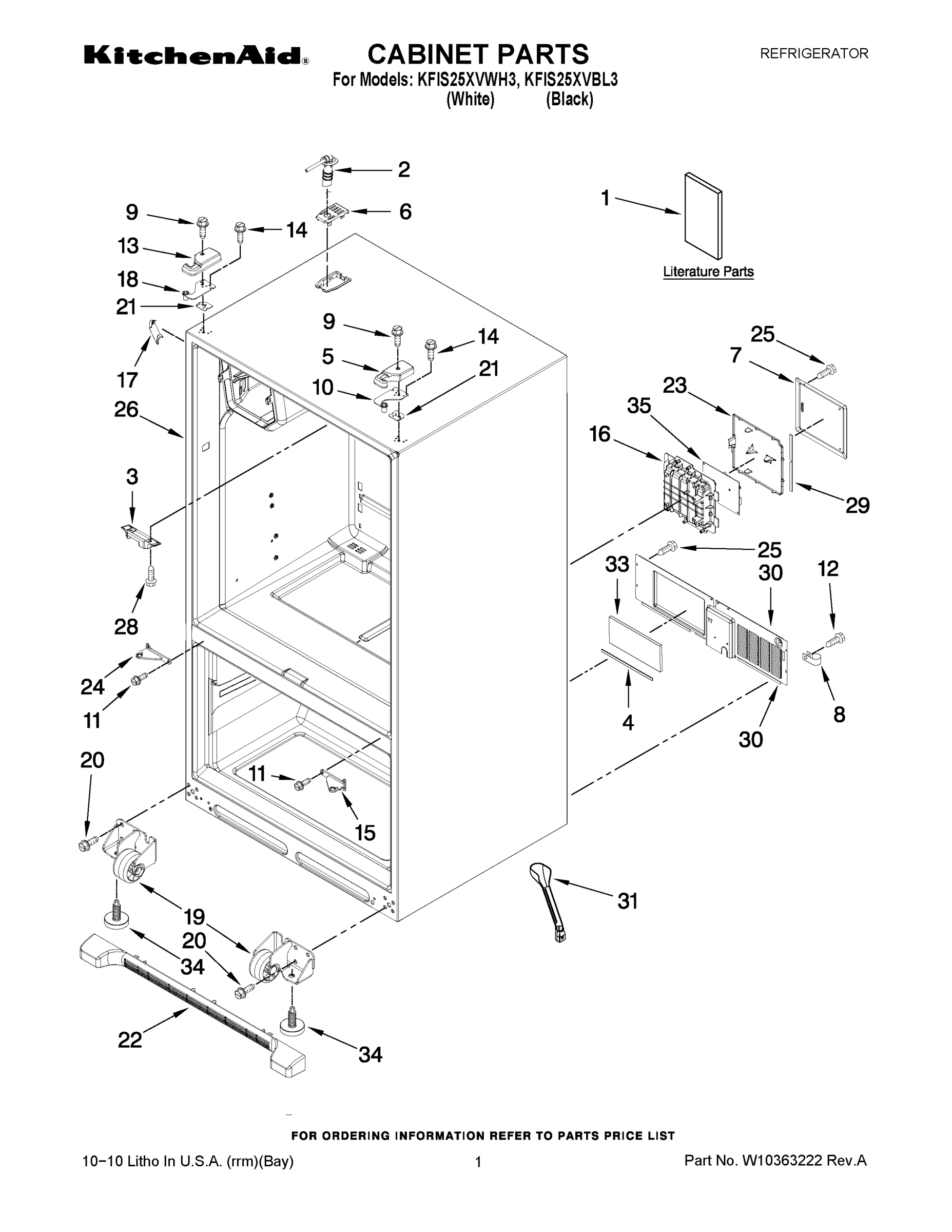 01 - CABINET PARTS