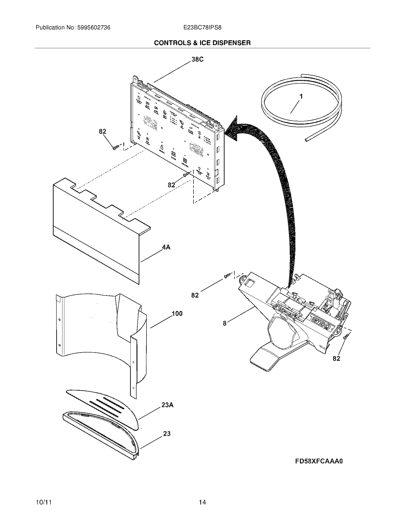 13 - CONTROLS/ICE DISPENSER