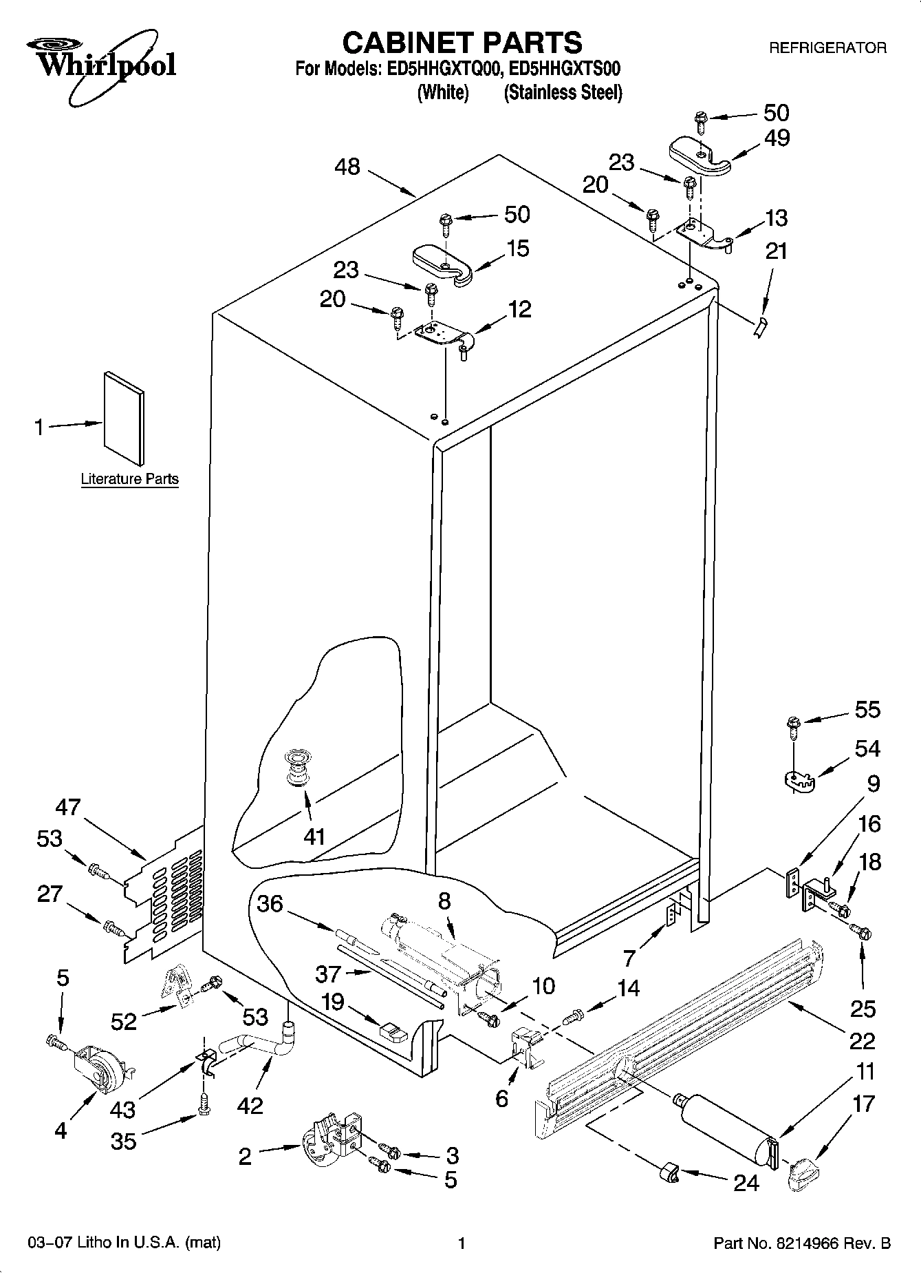 01 - CABINET PARTS
