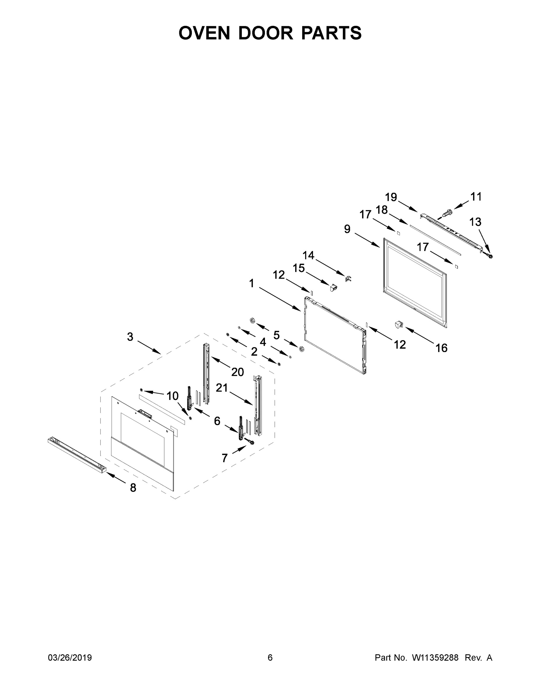 04 - OVEN DOOR PARTS