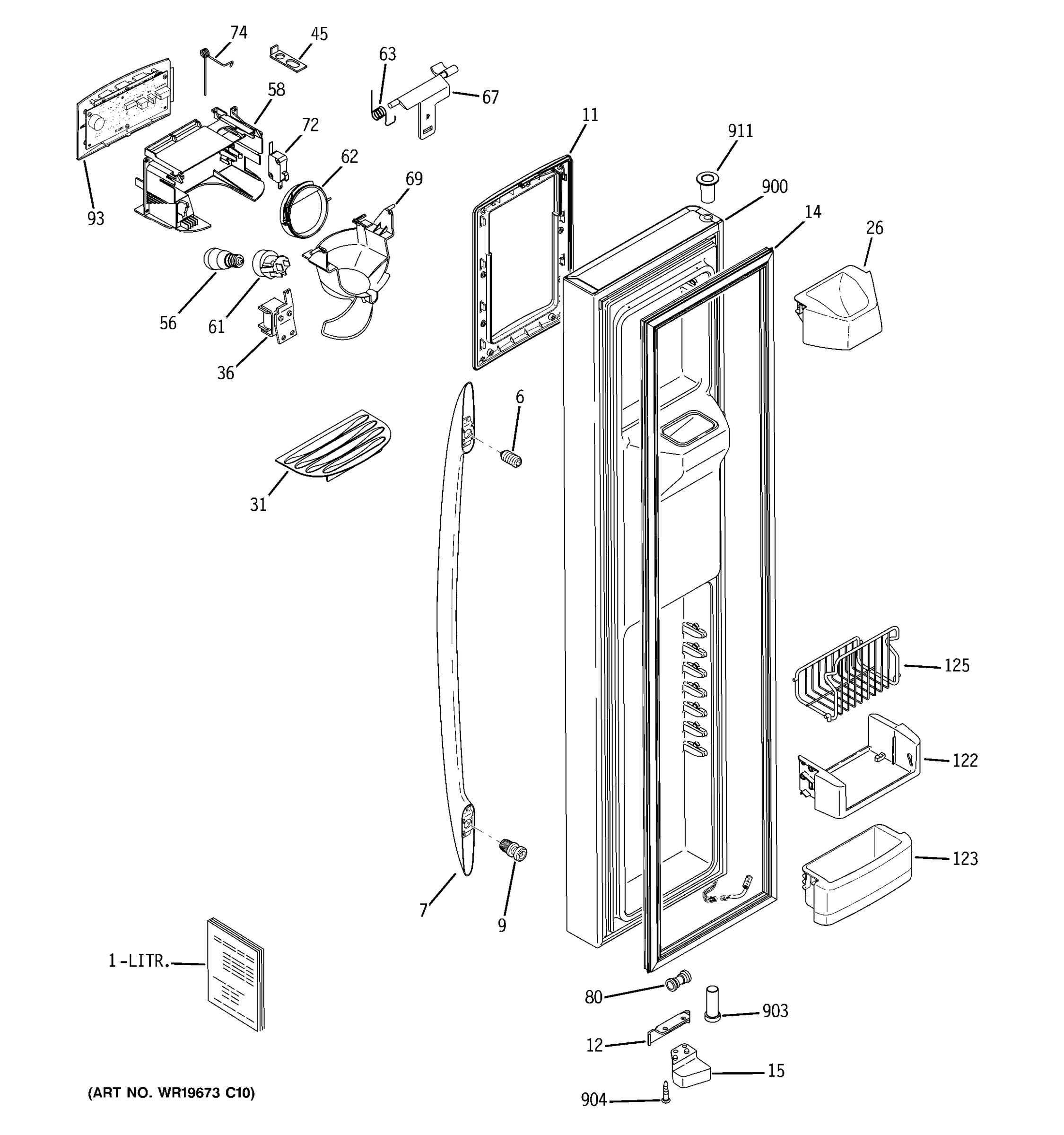FREEZER DOOR