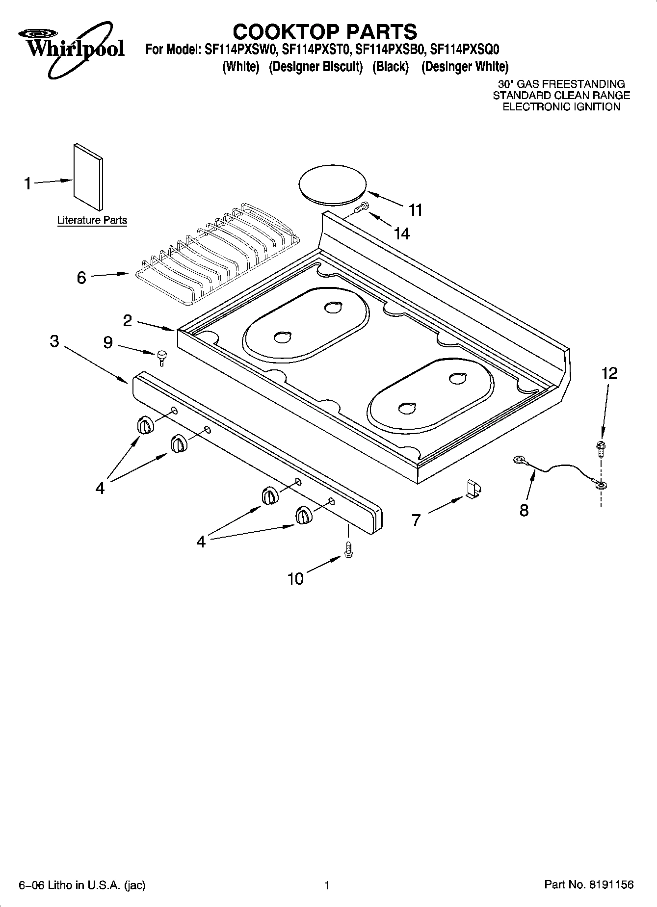 01 - COOKTOP PARTS