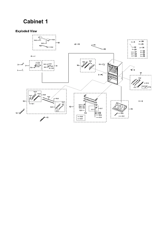 CABINET 1 PARTS