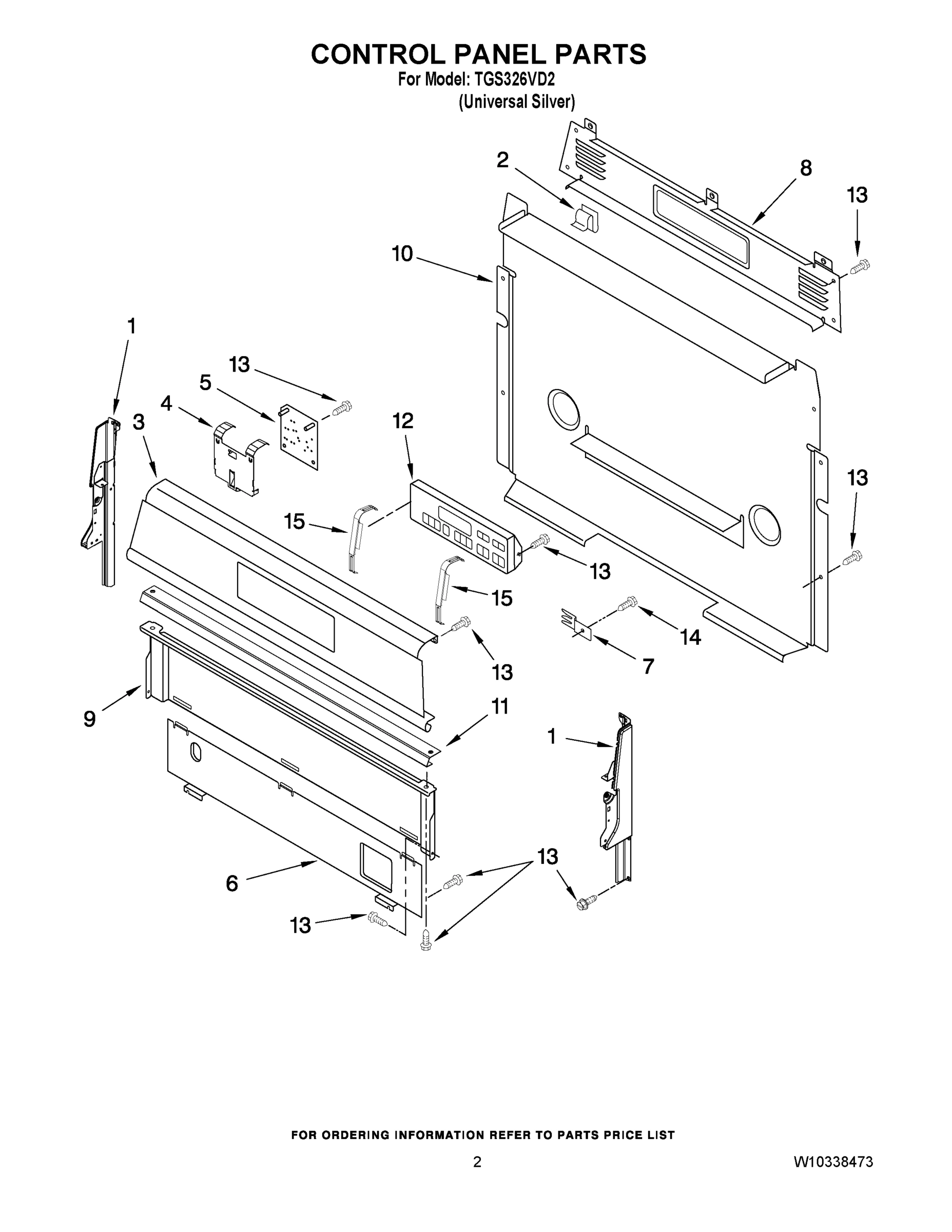 02 - CONTROL PANEL PARTS