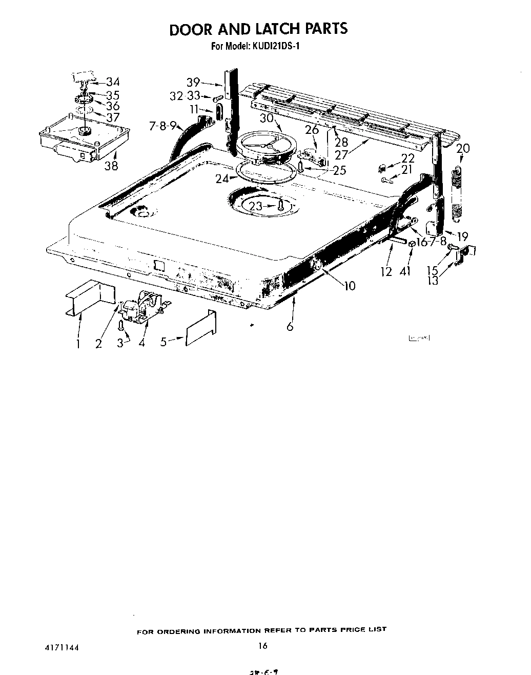 13 - DOOR AND LATCH