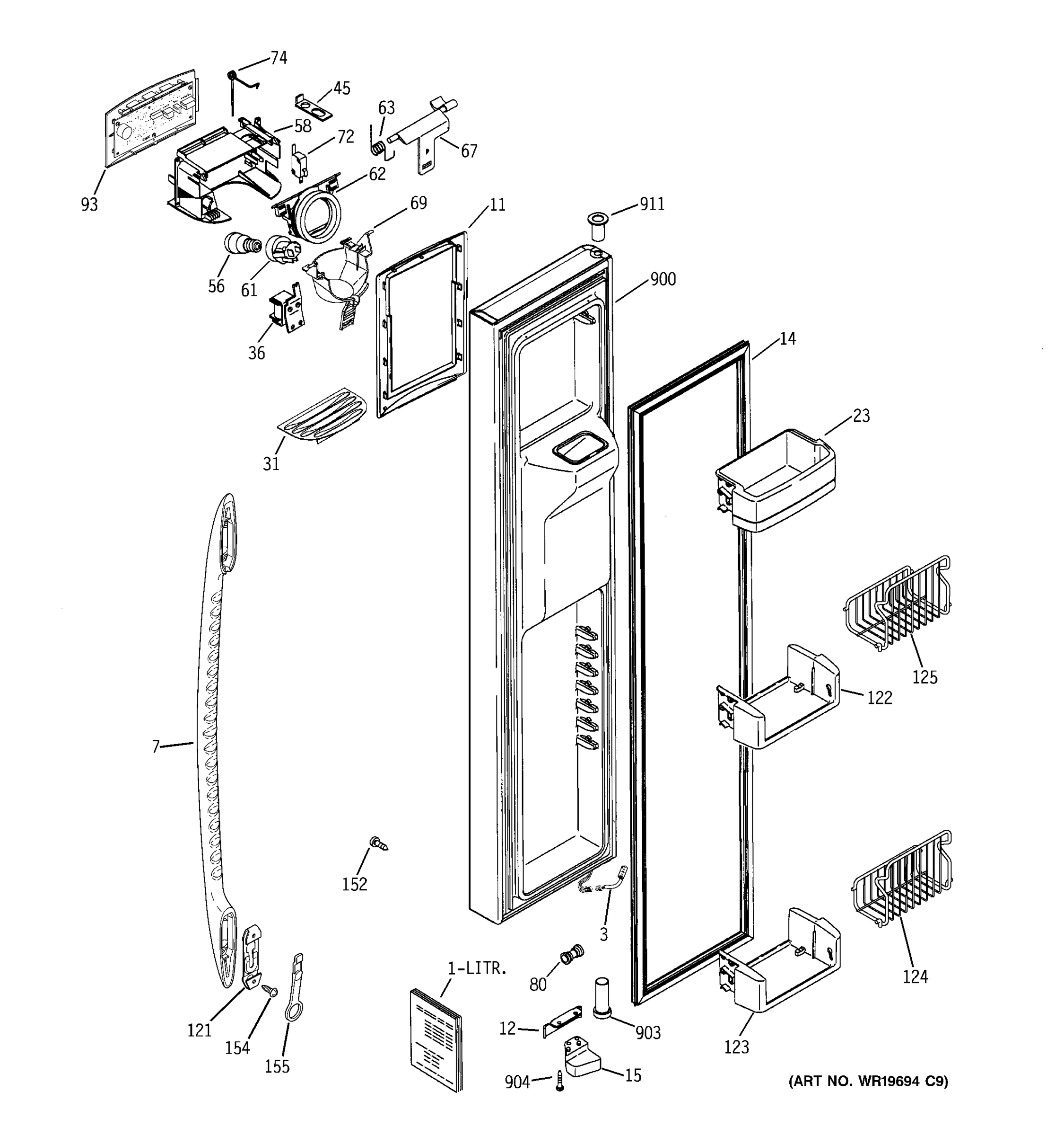 FREEZER DOOR