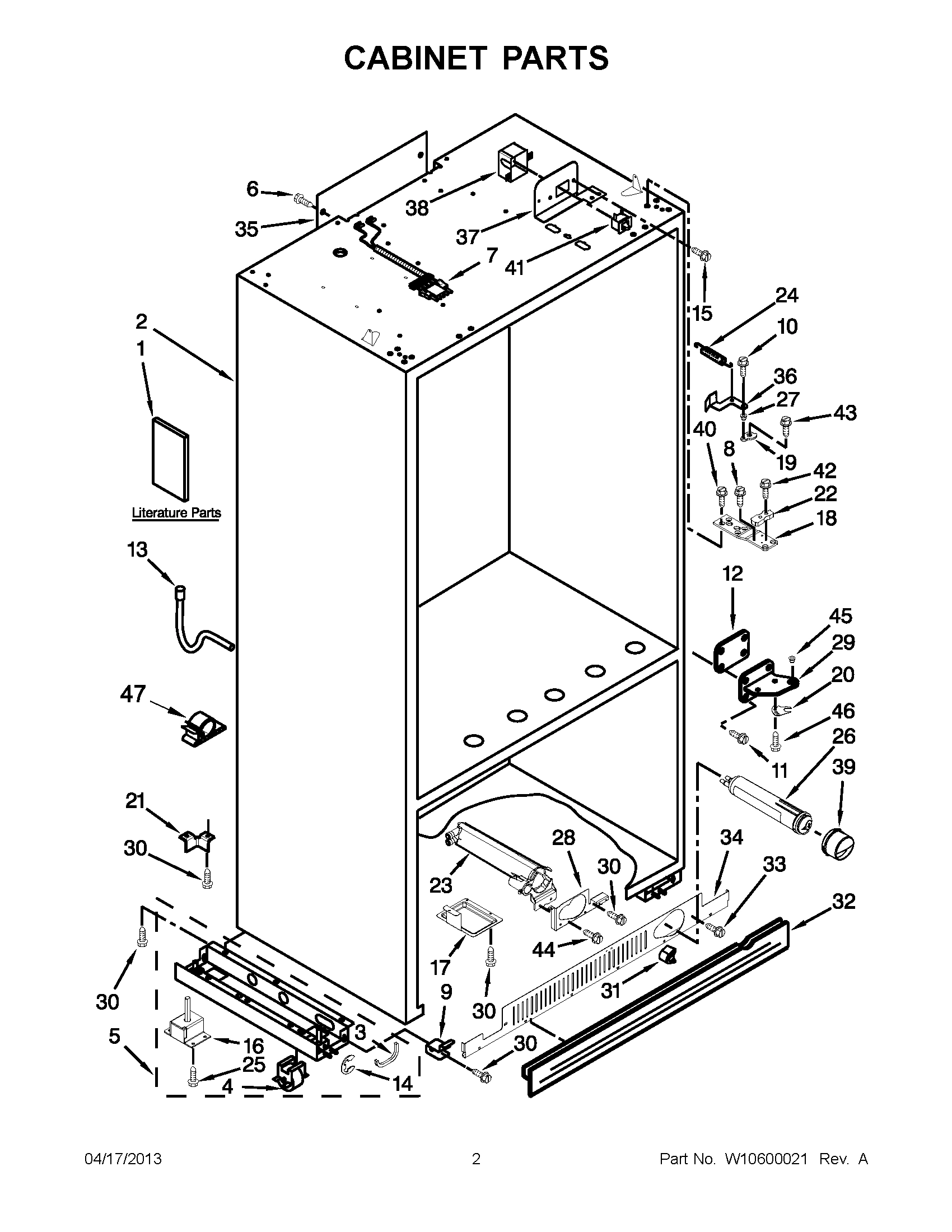01 - CABINET PARTS