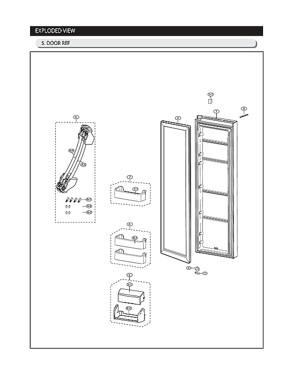 REFRIGERATOR DOOR PARTS