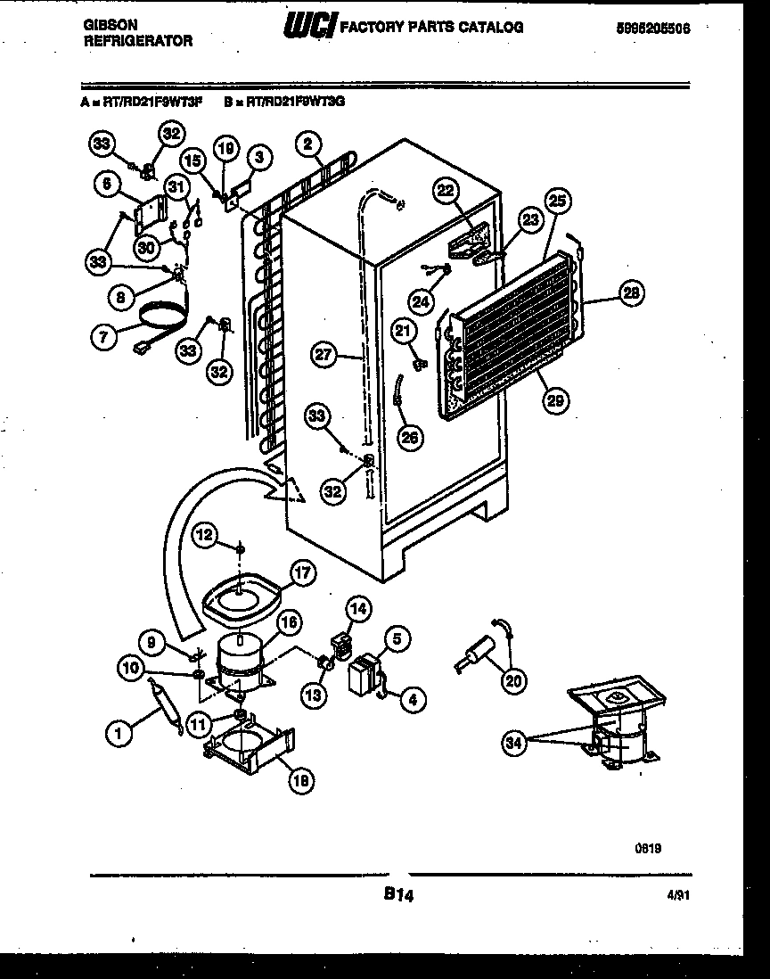 05 - SYSTEM AND AUTOMATIC DEFROST PARTS