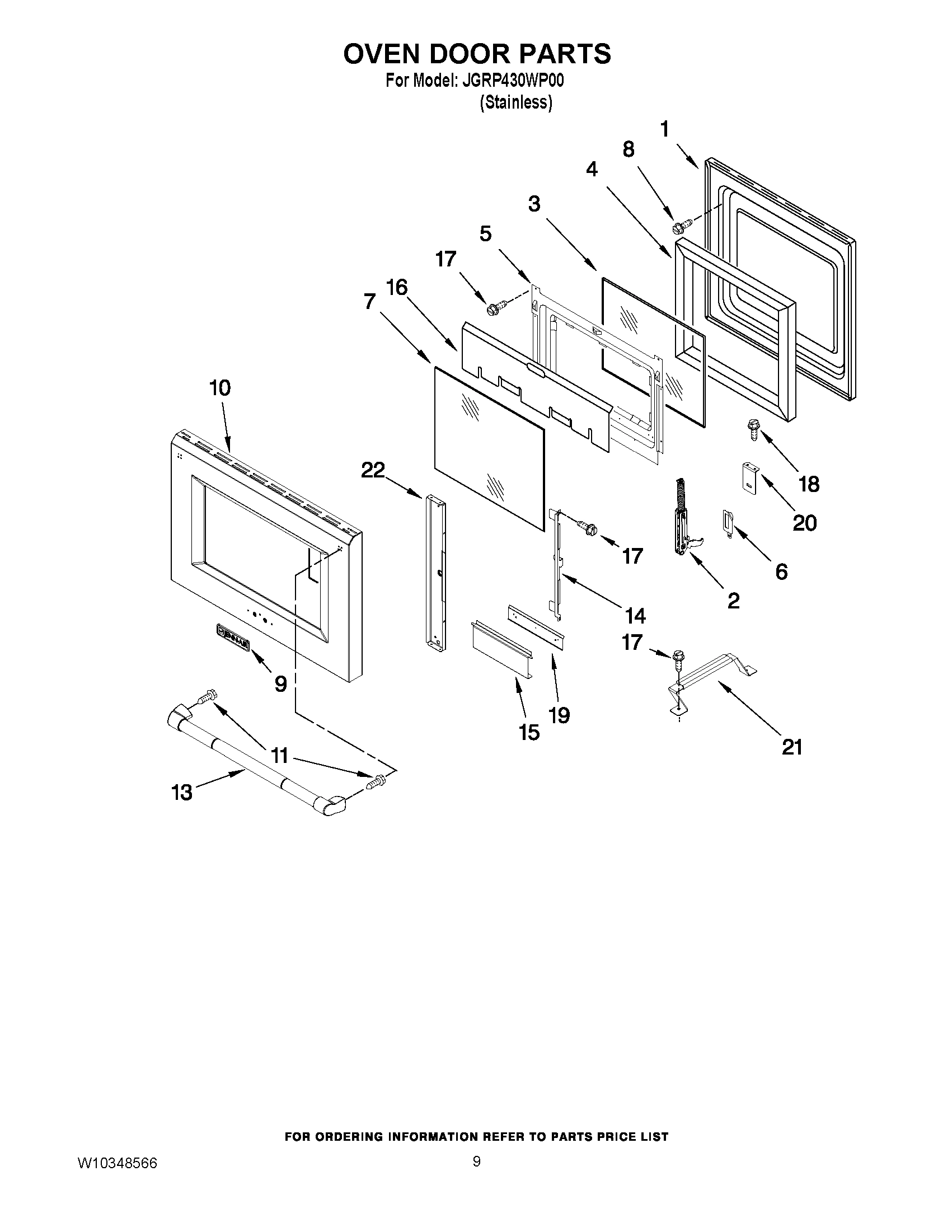 06 - OVEN DOOR PARTS