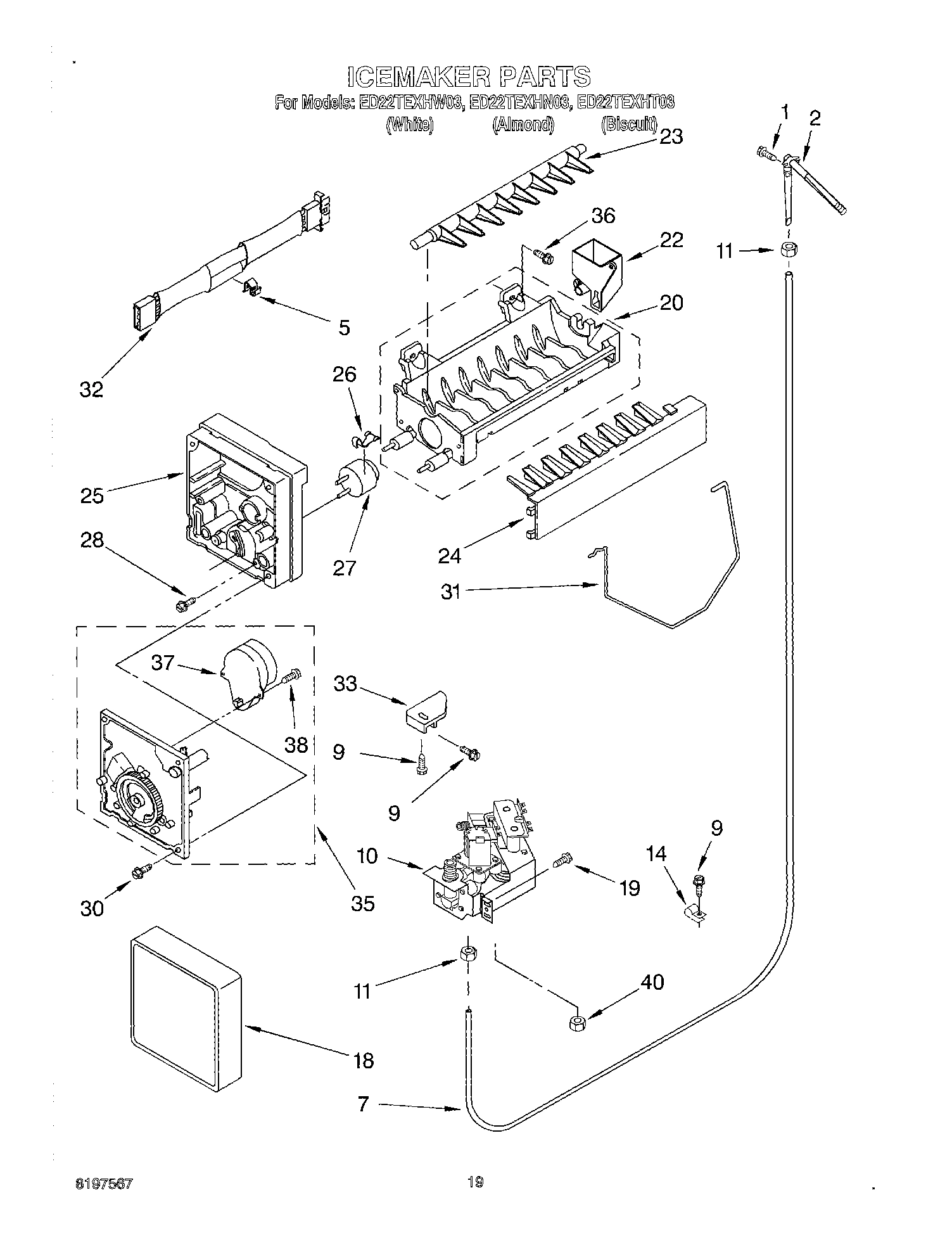 12 - ICE MAKER, OPTIONAL