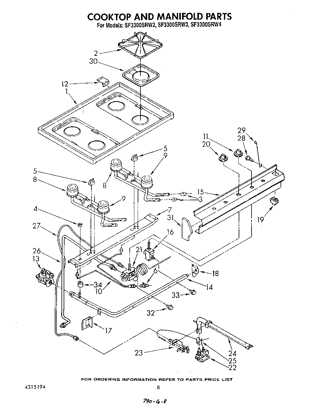 06 - COOKTOP AND MANIFOLD , LITERATURE AND OPTIONAL