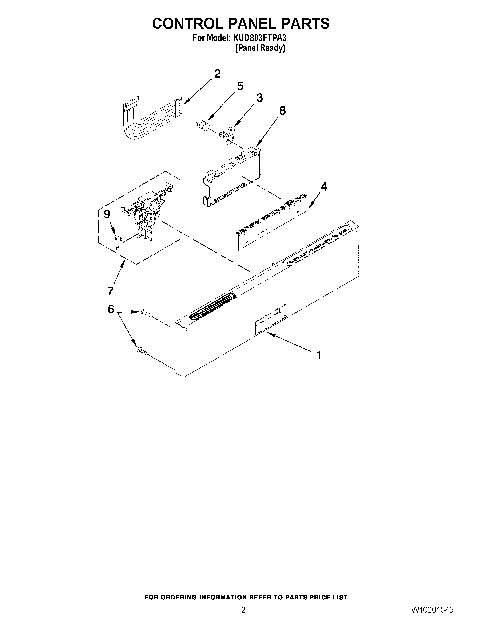 02 - CONTROL PANEL PARTS