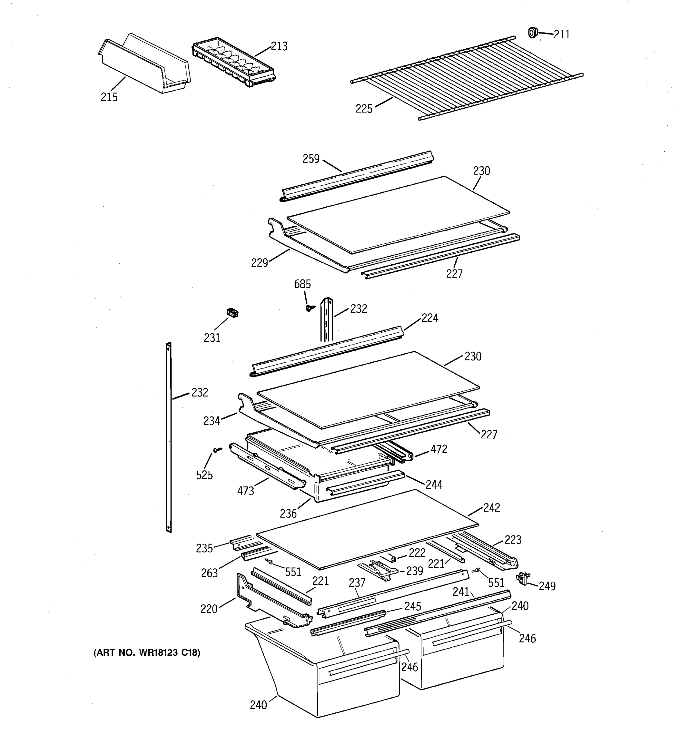 SHELVES & DRAWERS