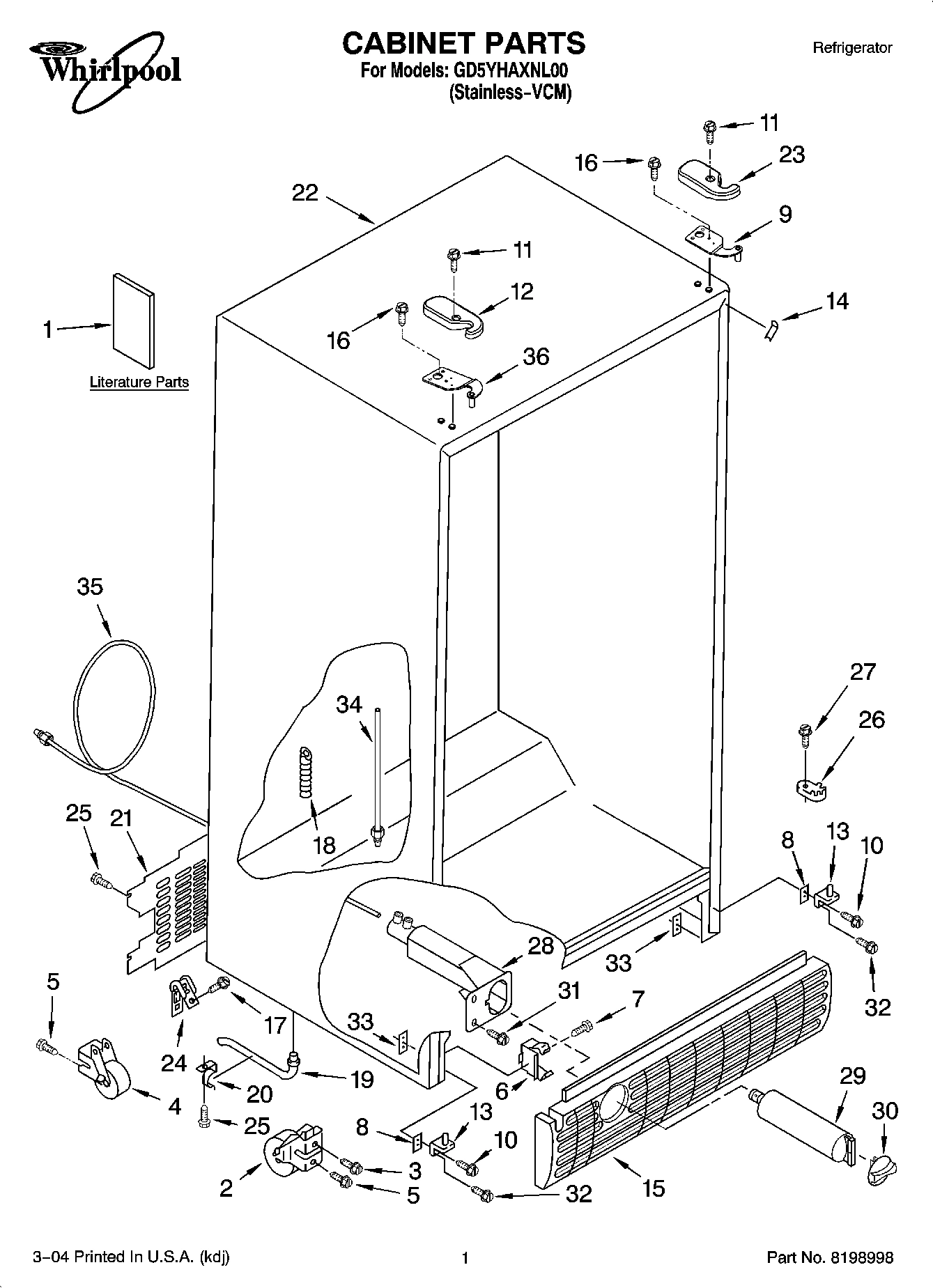 01 - CABINET PARTS