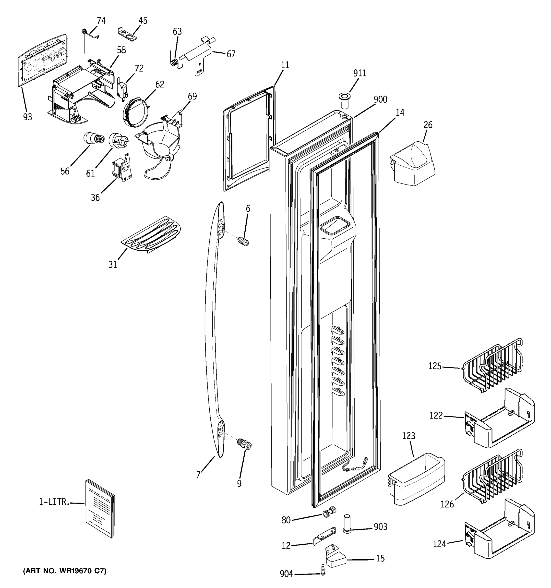 FREEZER DOOR