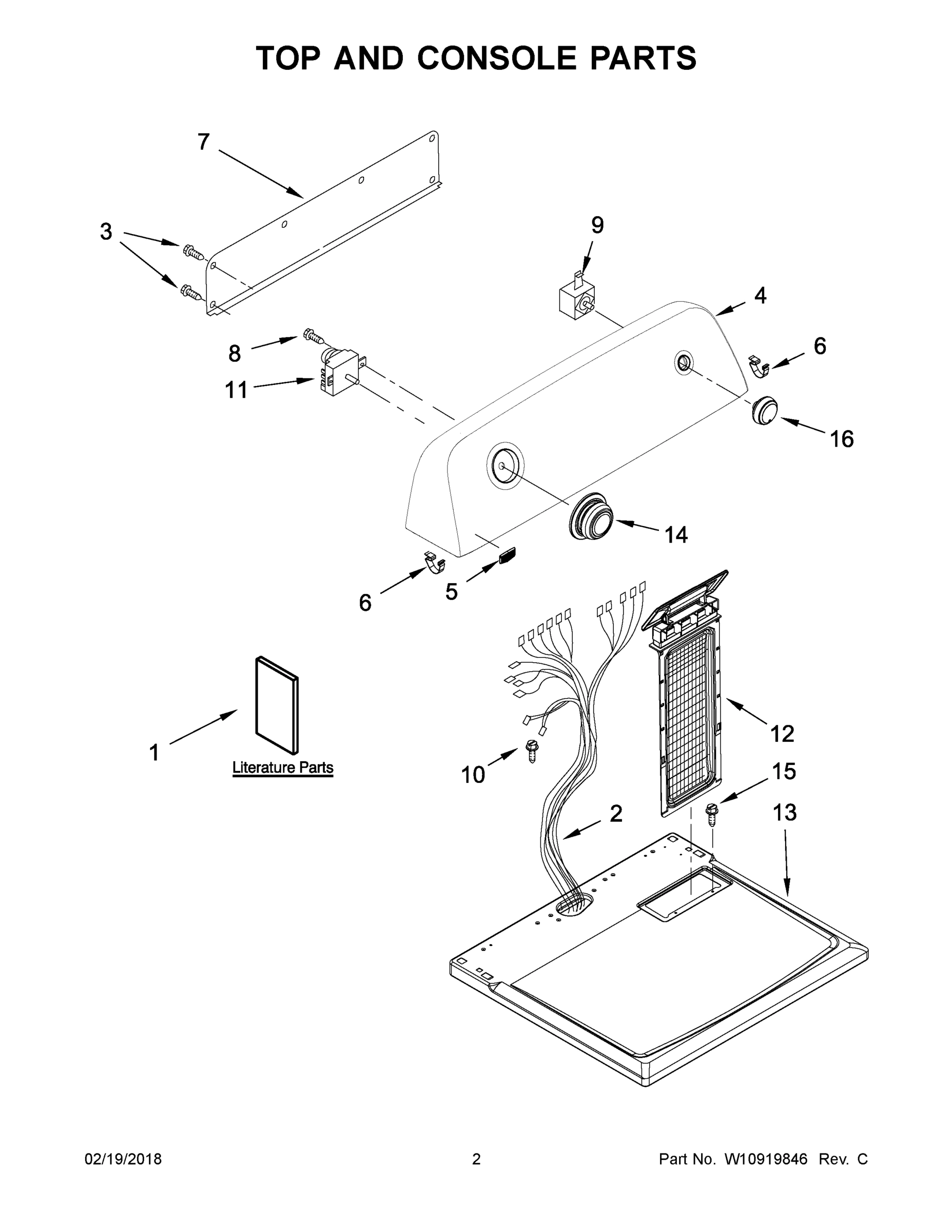 02 - TOP AND CONSOLE PARTS