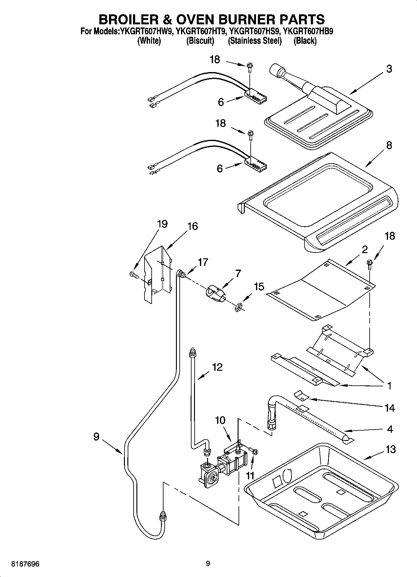 06 - BROILER & OVEN BURNER PARTS