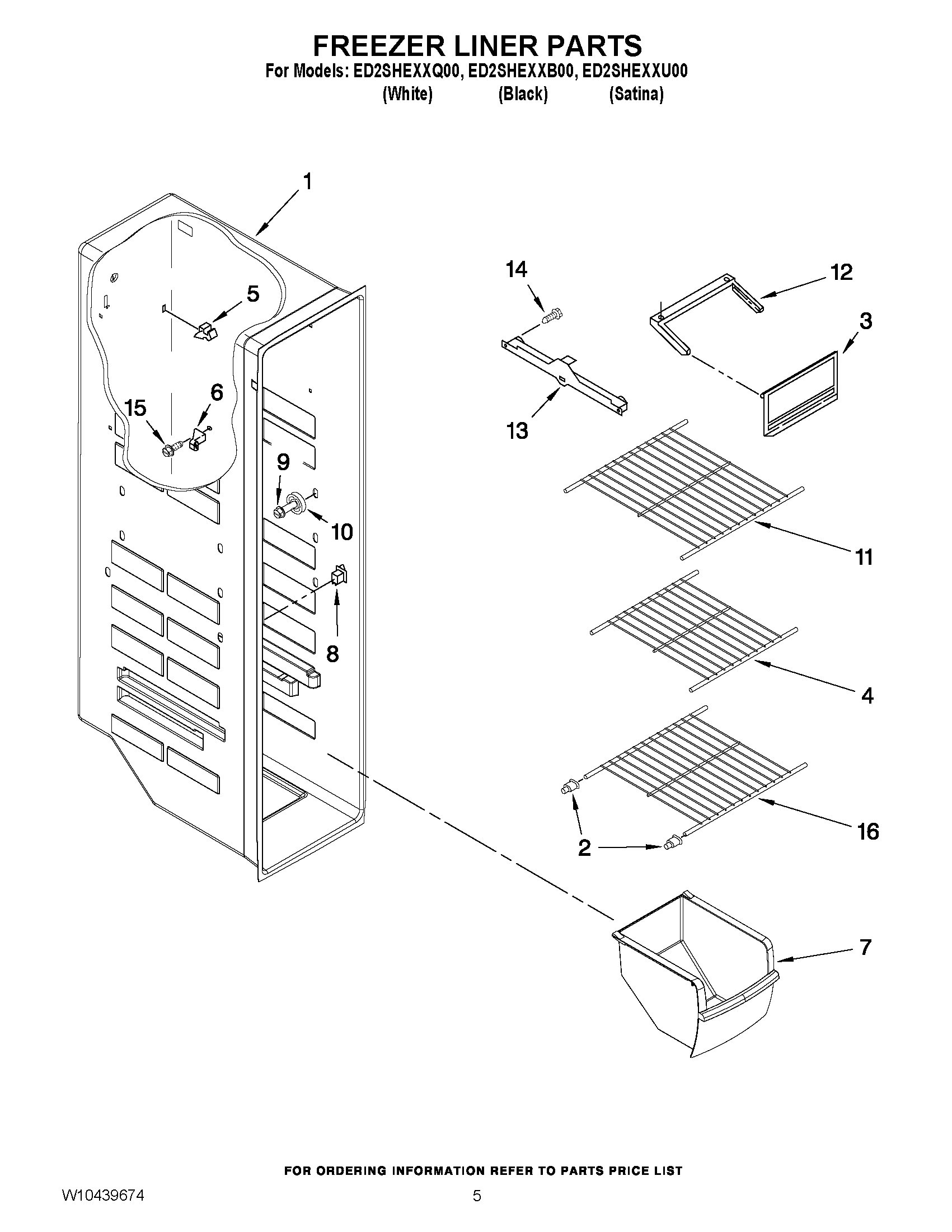 04 - FREEZER LINER PARTS