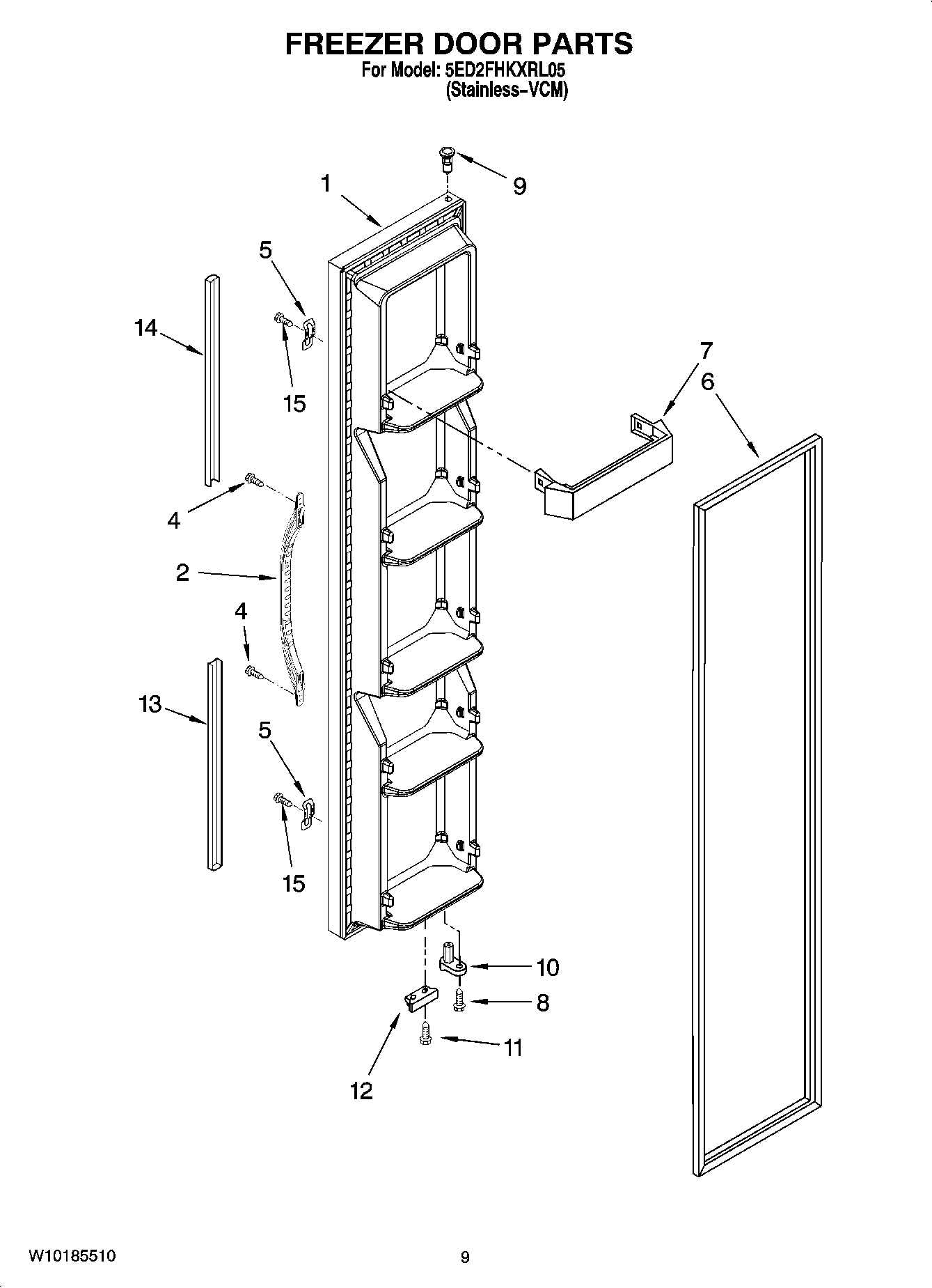 06 - FREEZER DOOR PARTS